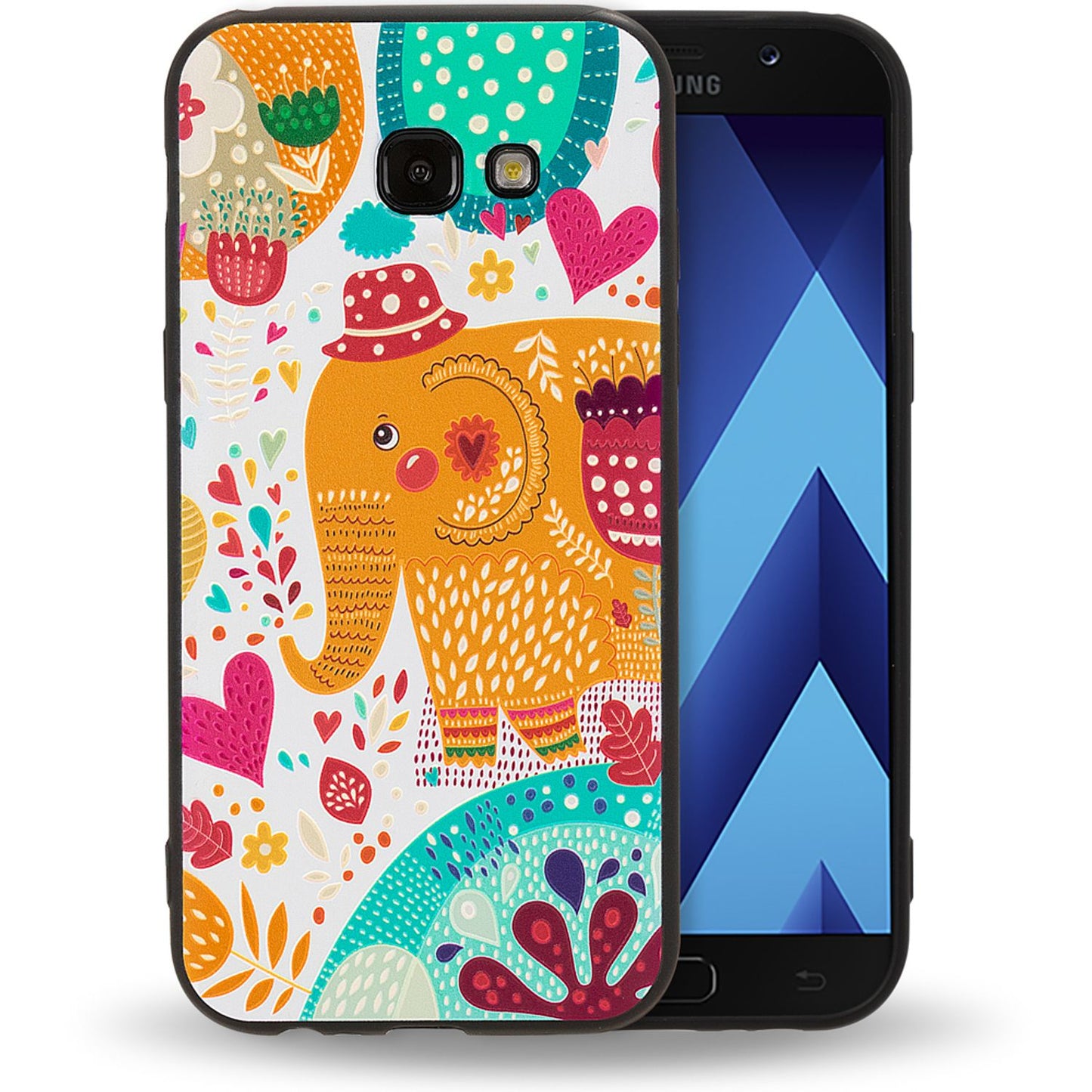 Samsung Galaxy A5 (17) Handy Hülle von NALIA, Slim TPU Silikon Motiv Case Cover