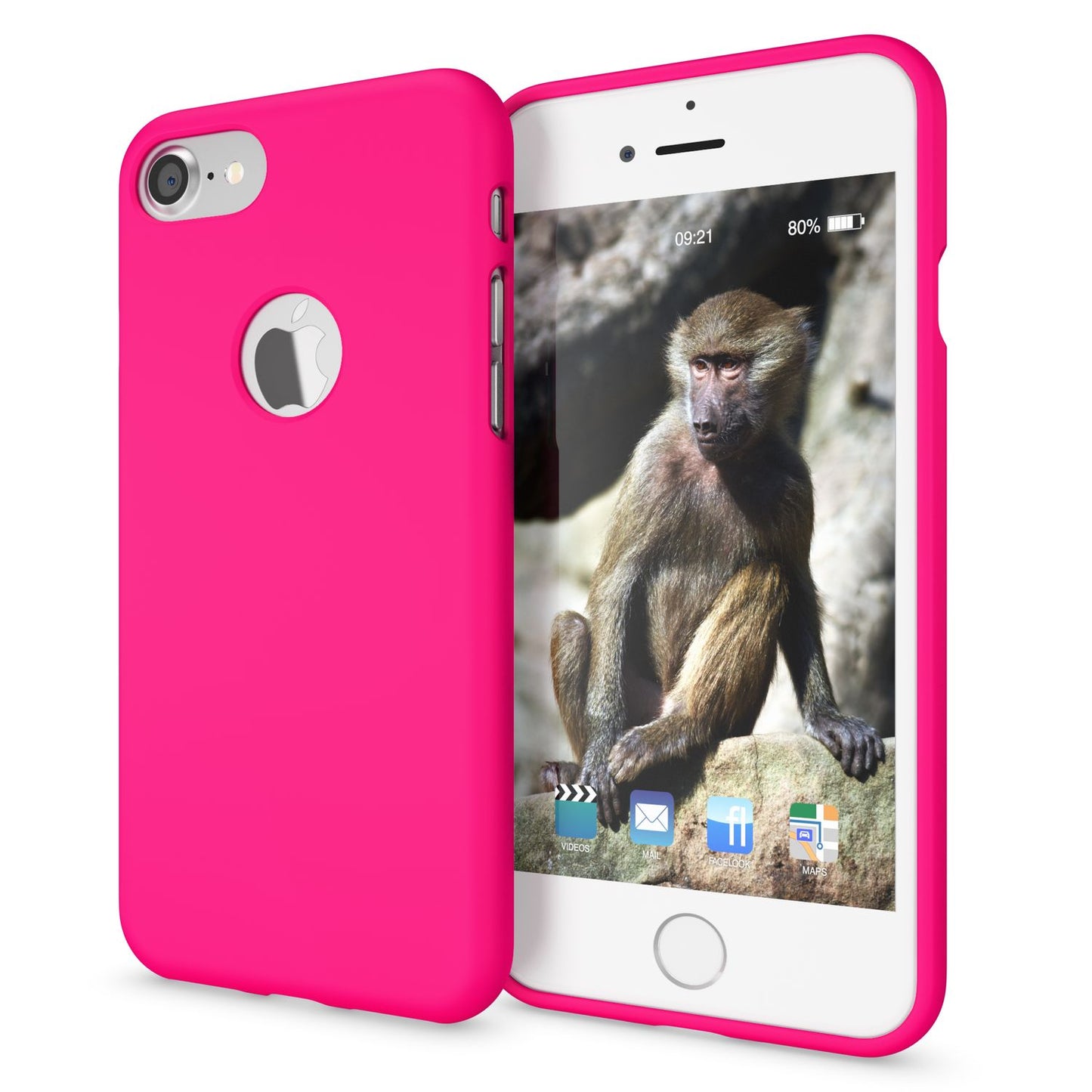 Apple iPhone 7 Handy Hülle von NALIA, Slim Silikon Neon Case Dünnes Phone Cover