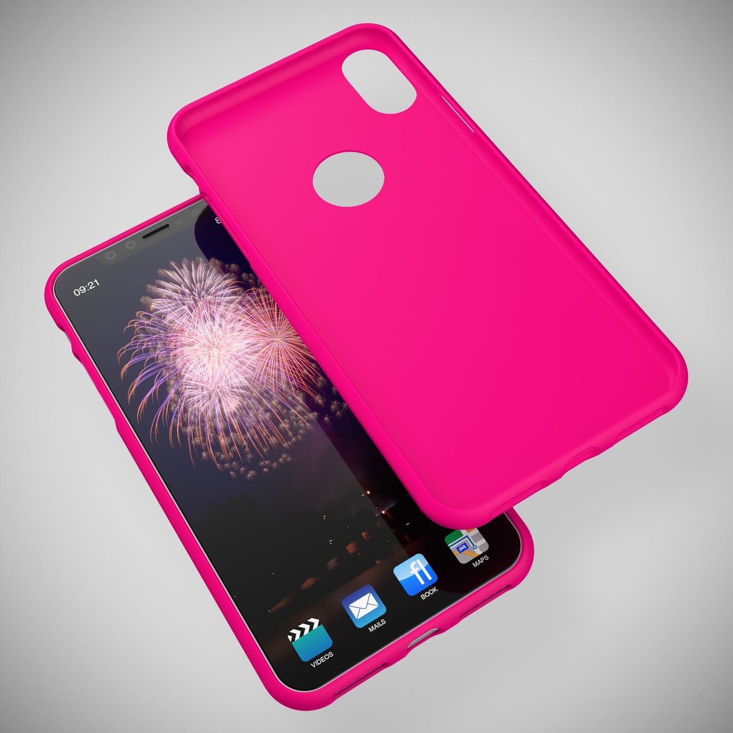 NALIA Neon Hülle IPhone X XS Neon Farben - Dünn Ca. 0,3 mm, TPU Silikon, Stoßfest