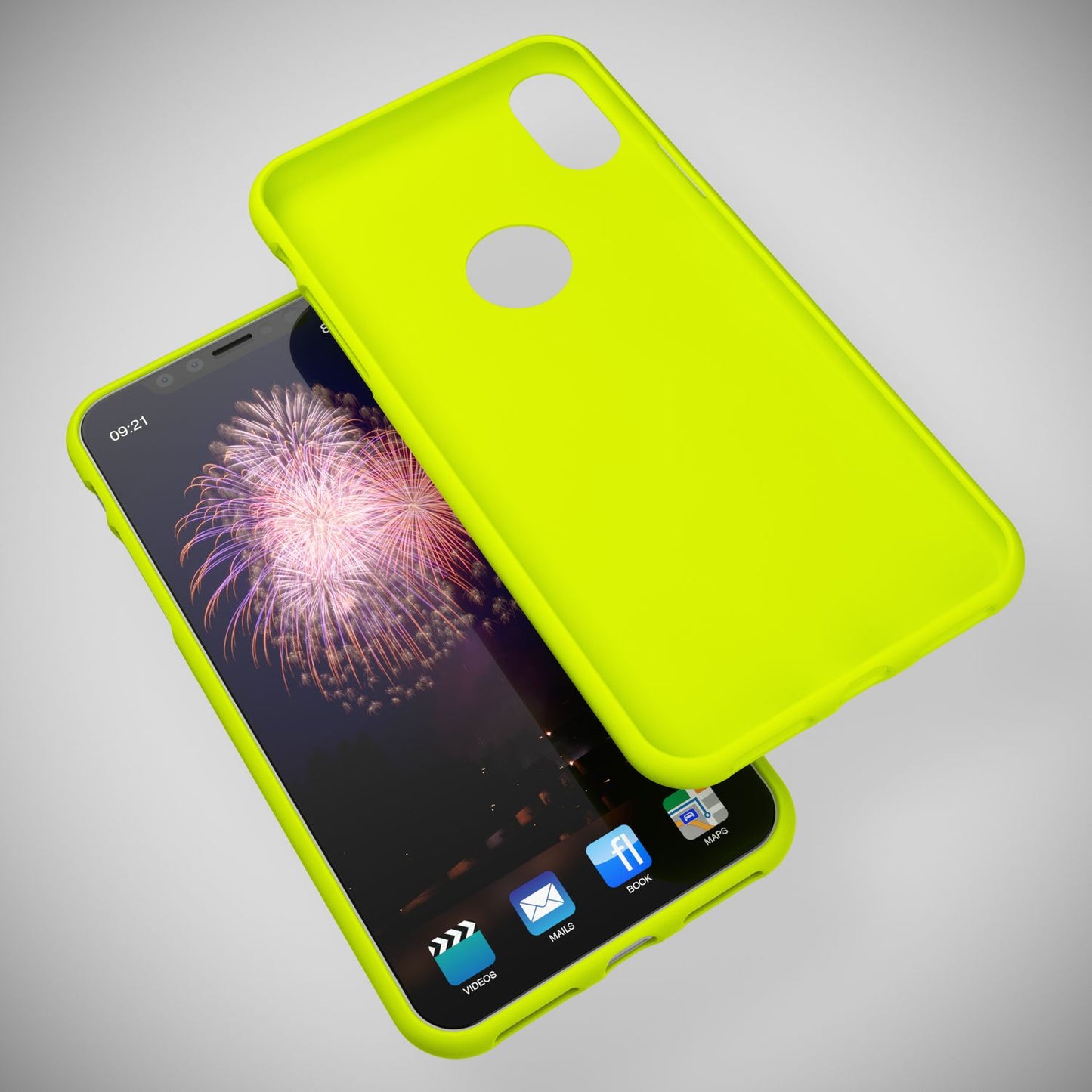 NALIA Neon Hülle IPhone X XS Neon Farben - Dünn Ca. 0,3 mm, TPU Silikon, Stoßfest