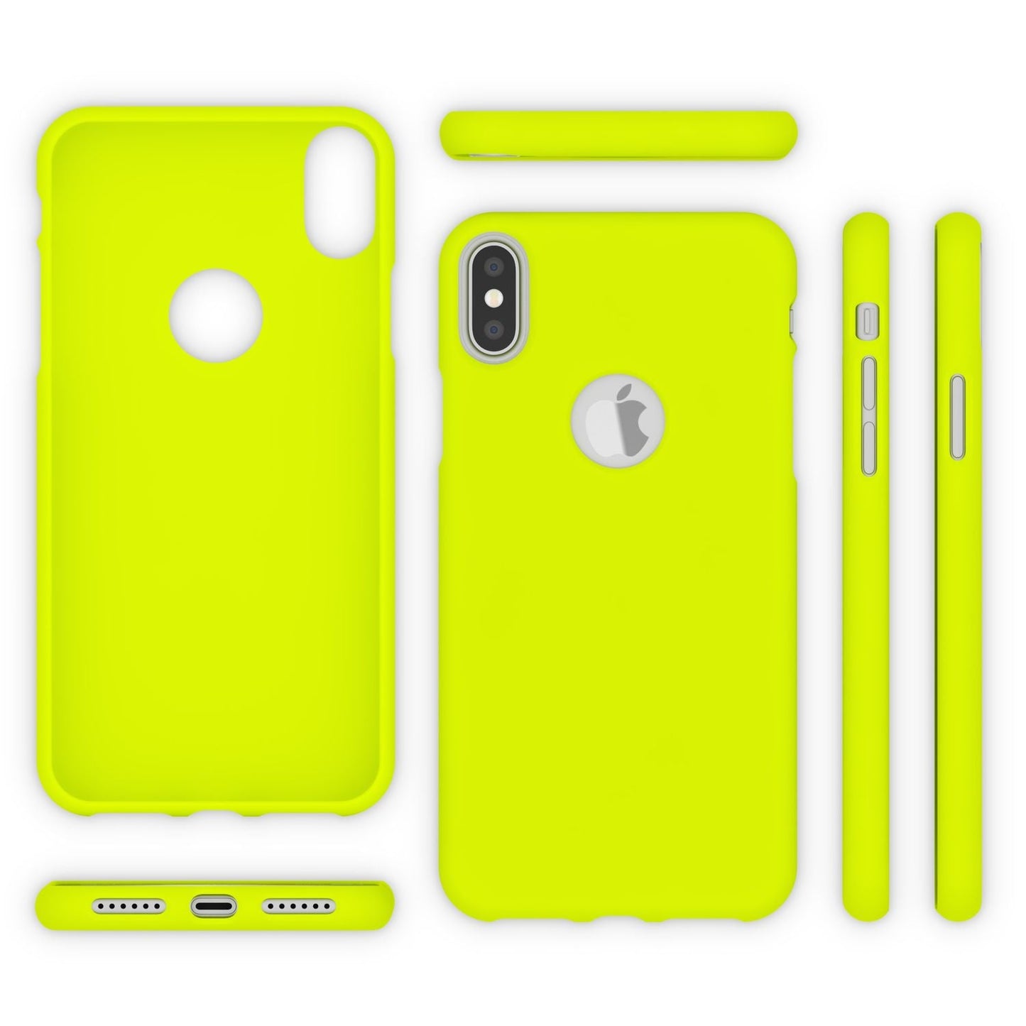 NALIA Handyhülle IPhone XS Max Neon Case Strahlende Neonfarben - Größe XS Max Ultra Slim TPU Silikon