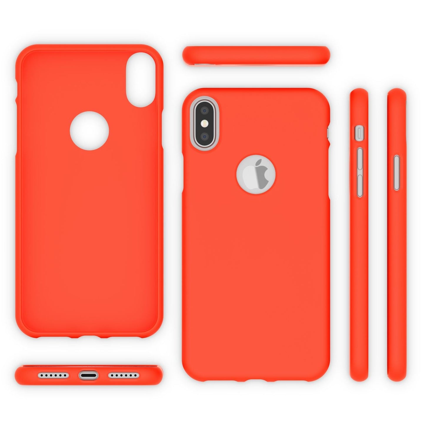 NALIA Handyhülle IPhone XS Max Neon Case Strahlende Neonfarben - Größe XS Max Ultra Slim TPU Silikon