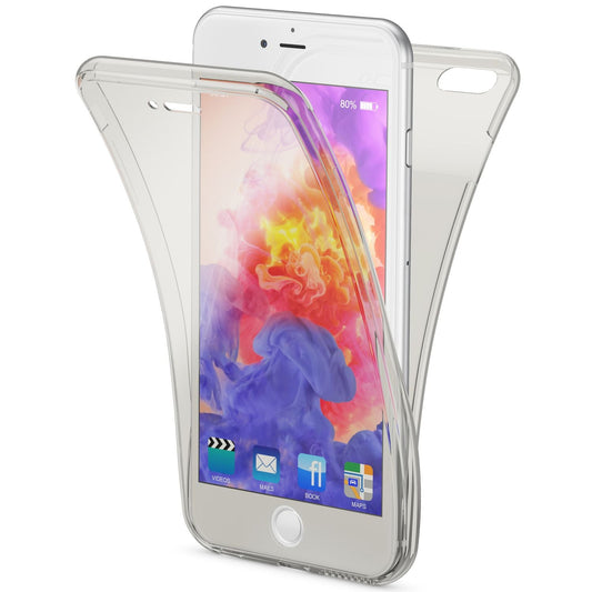 NALIA iPhone 6 Plus 6S Plus 360 Grad Hülle - Dünne Silikonhülle Transparenter Displayschutz