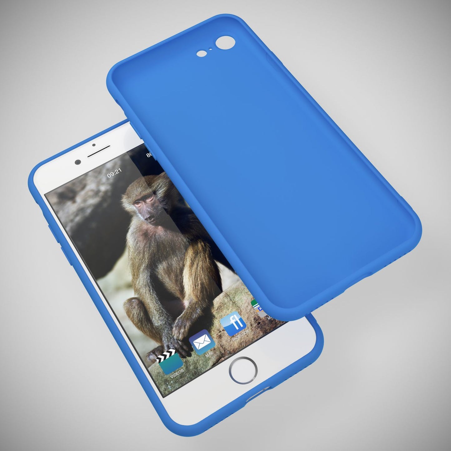 NALIA Neon Hülle für iPhone SE 2022 / SE 2020 / 8 / 7, Schutz Case Handy Cover