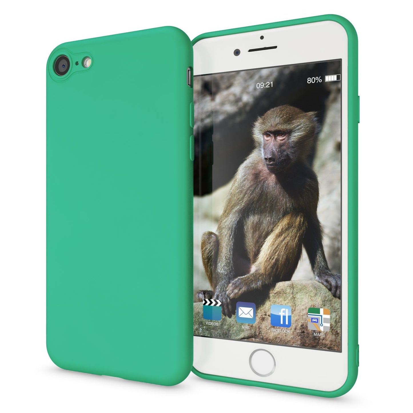 NALIA Neon Hülle für iPhone SE 2022 / SE 2020 / 8 / 7, Schutz Case Handy Cover