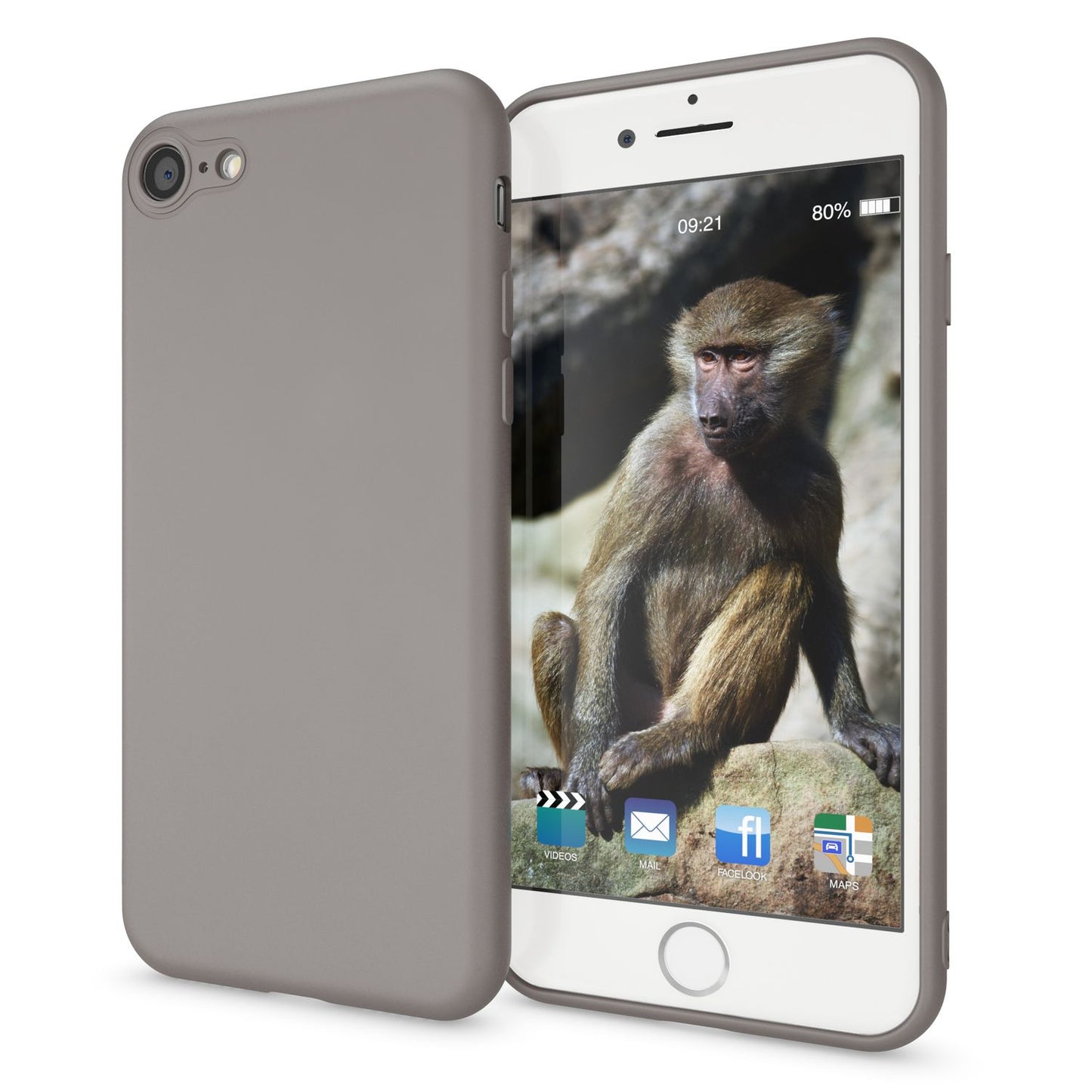 NALIA Neon Hülle für iPhone SE 2022 / SE 2020 / 8 / 7, Schutz Case Handy Cover