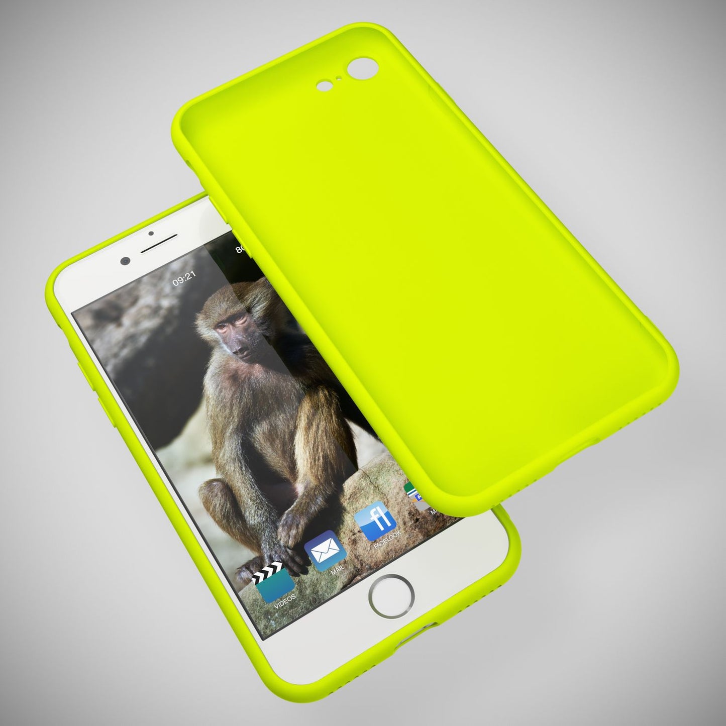NALIA Neon Hülle für iPhone SE 2022 / SE 2020 / 8 / 7, Schutz Case Handy Cover
