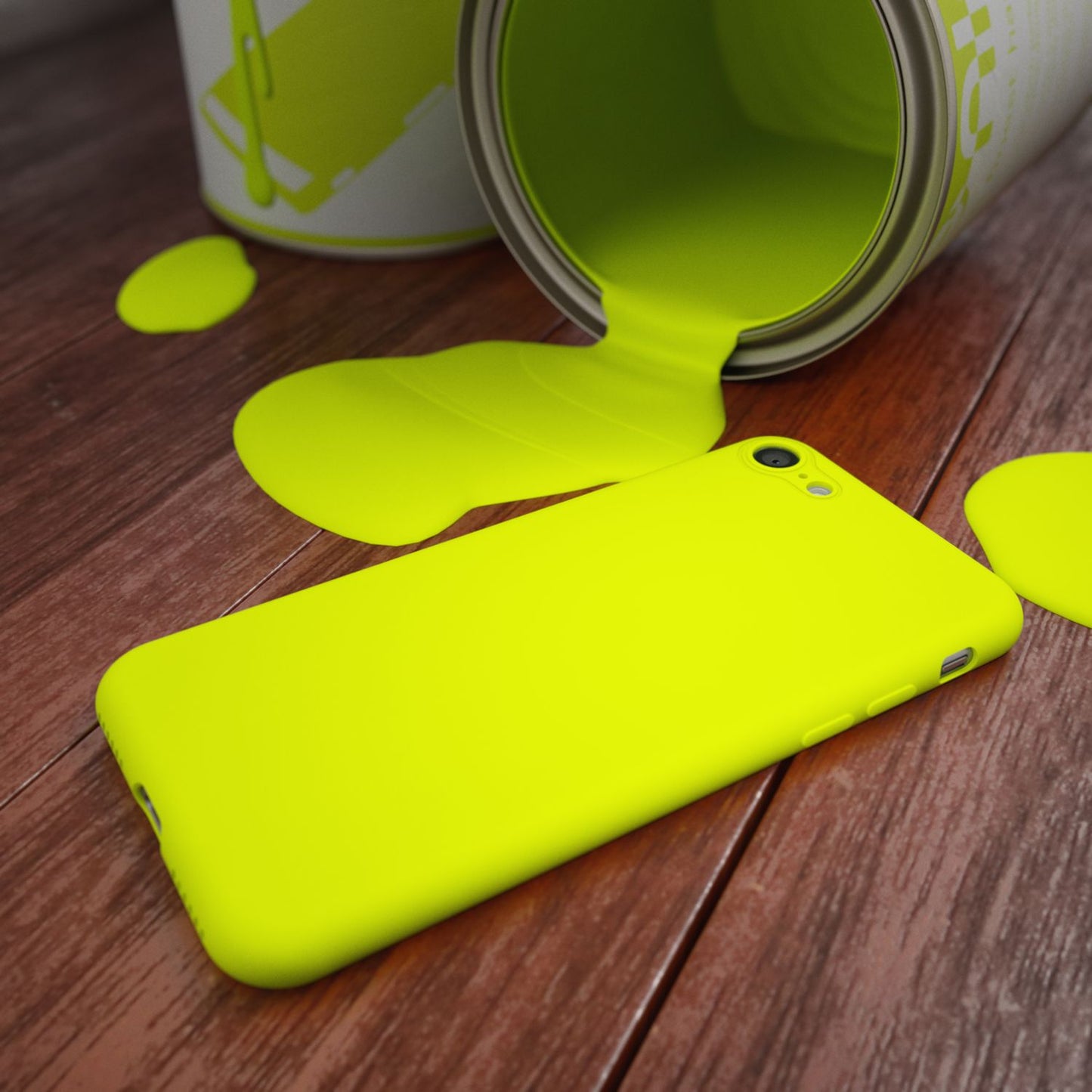 NALIA Neon Hülle für iPhone SE 2022 / SE 2020 / 8 / 7, Schutz Case Handy Cover