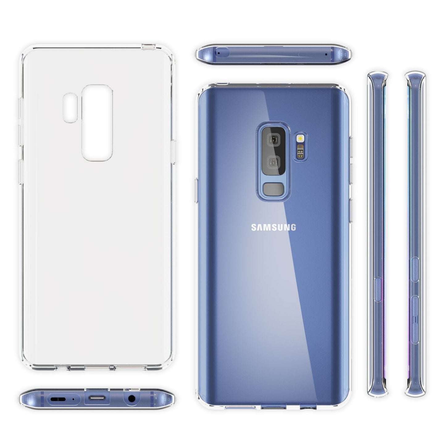 Husă transparentă NALIA AirFlex - Dimensiuni pentru Galaxy S9 Plus, Grosime 0,7 mm, Material: Silicon