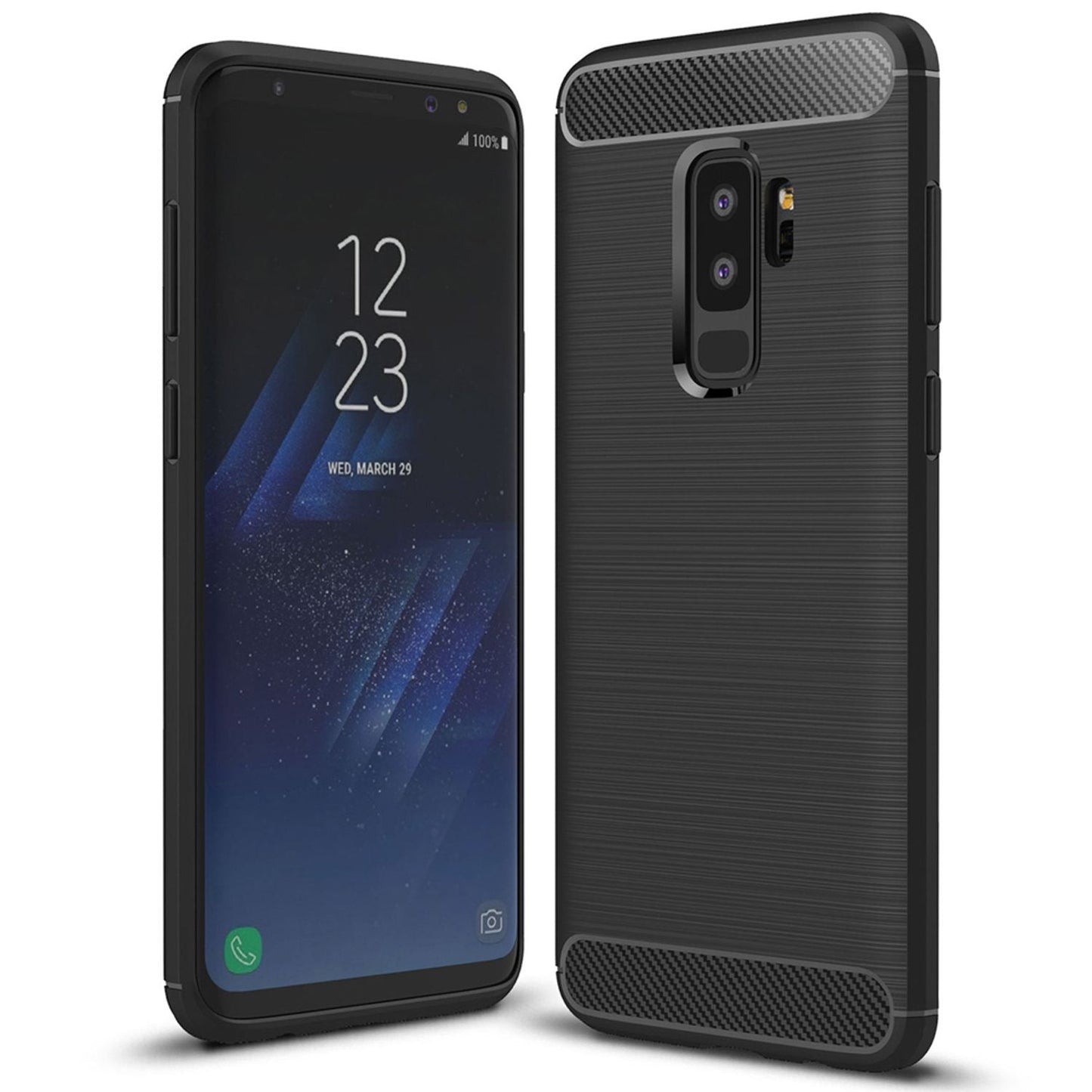 Etui NALIA do Samsunga Galaxy S9 Plus Vortex Carbon - TPU Silikon Slim