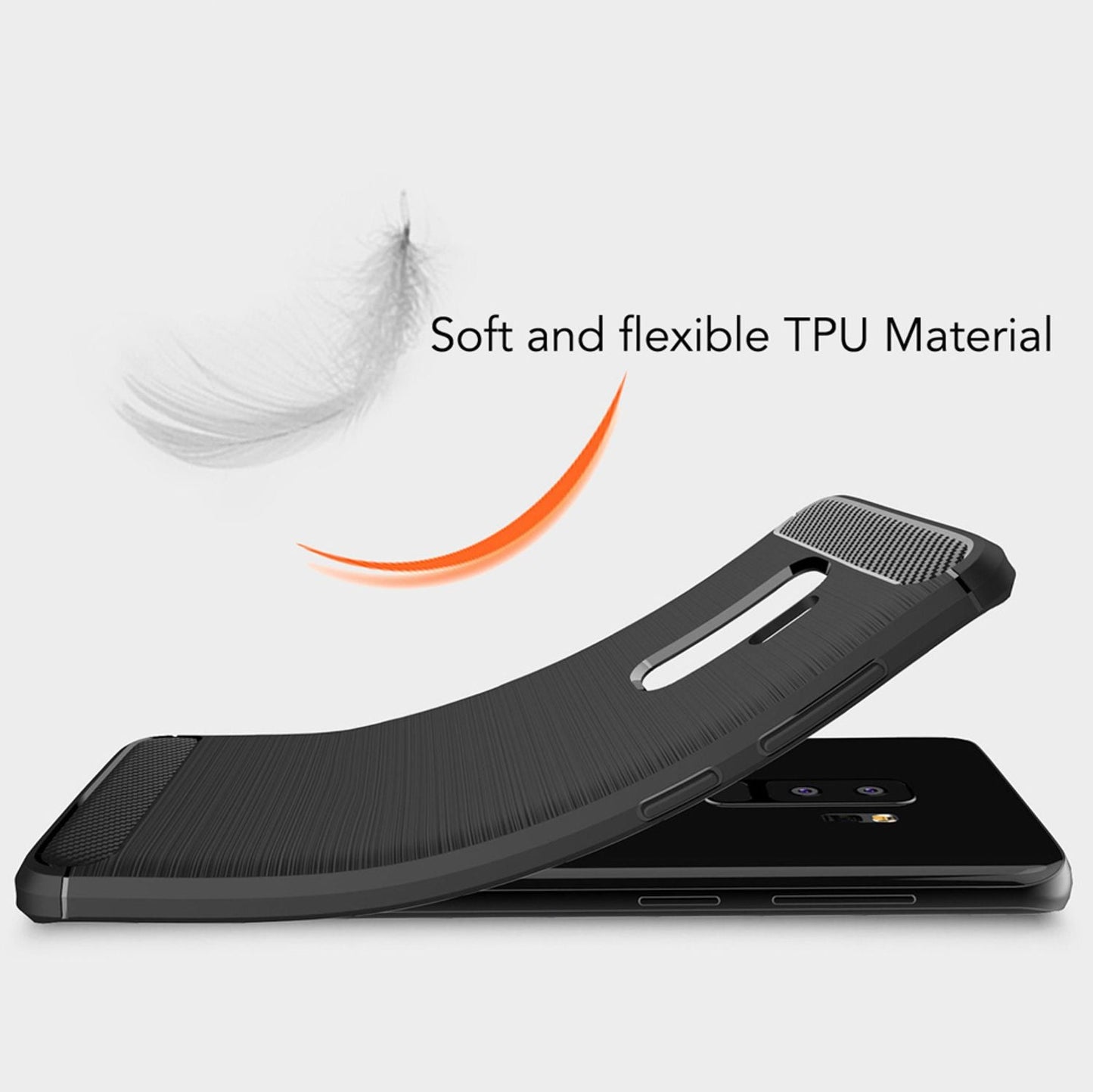 Etui NALIA do Samsunga Galaxy S9 Plus Vortex Carbon - TPU Silikon Slim