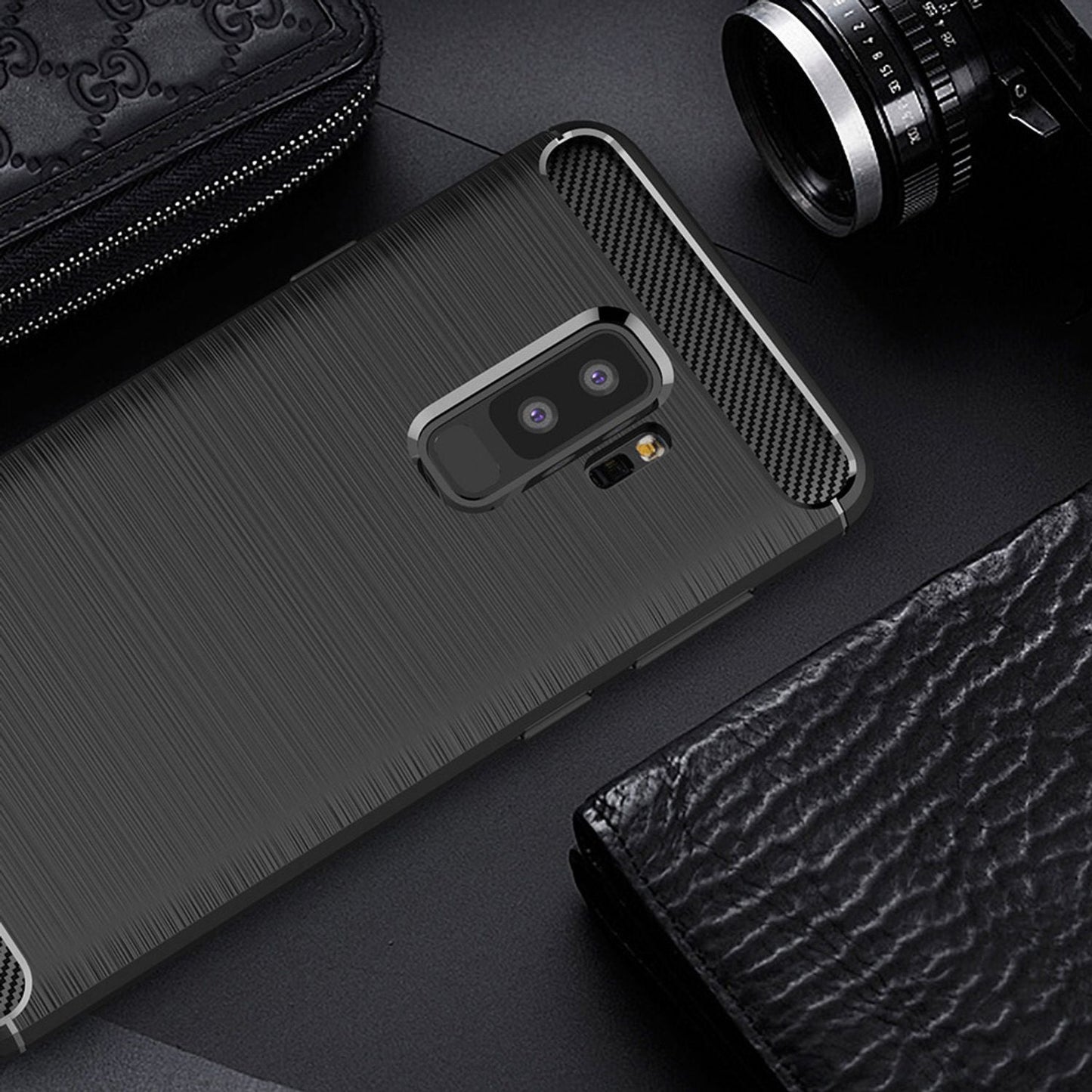 Etui NALIA do Samsunga Galaxy S9 Plus Vortex Carbon - TPU Silikon Slim