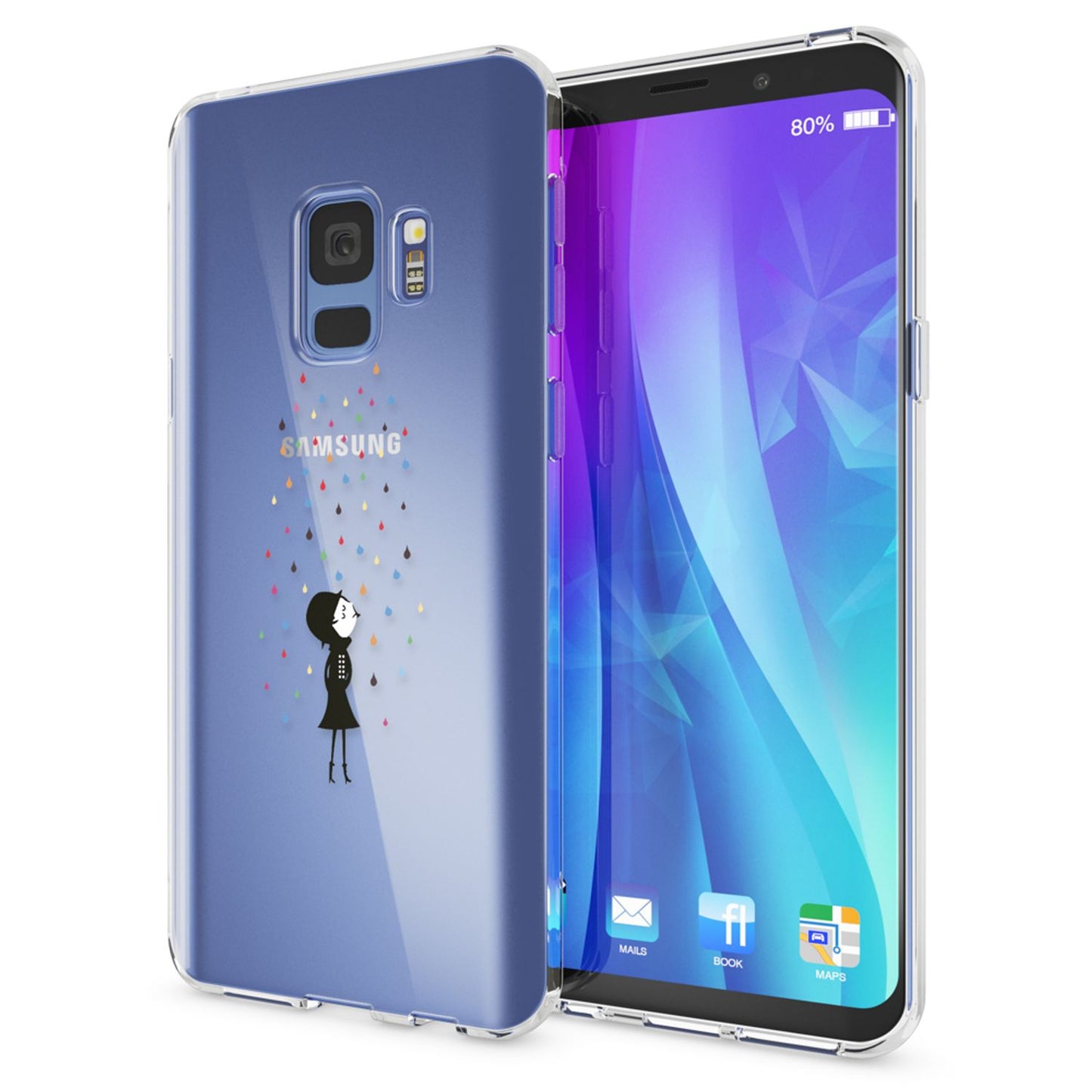 Samsung Galaxy S9 Hülle Handyhülle von NALIA, Slim Silikon Motiv Case Schutzhülle