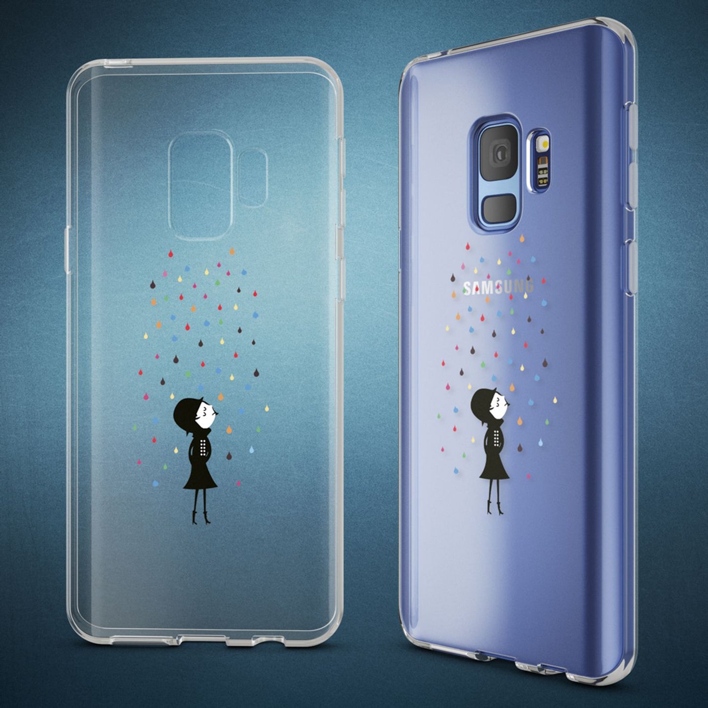 Samsung Galaxy S9 Hülle Handyhülle von NALIA, Slim Silikon Motiv Case Schutzhülle