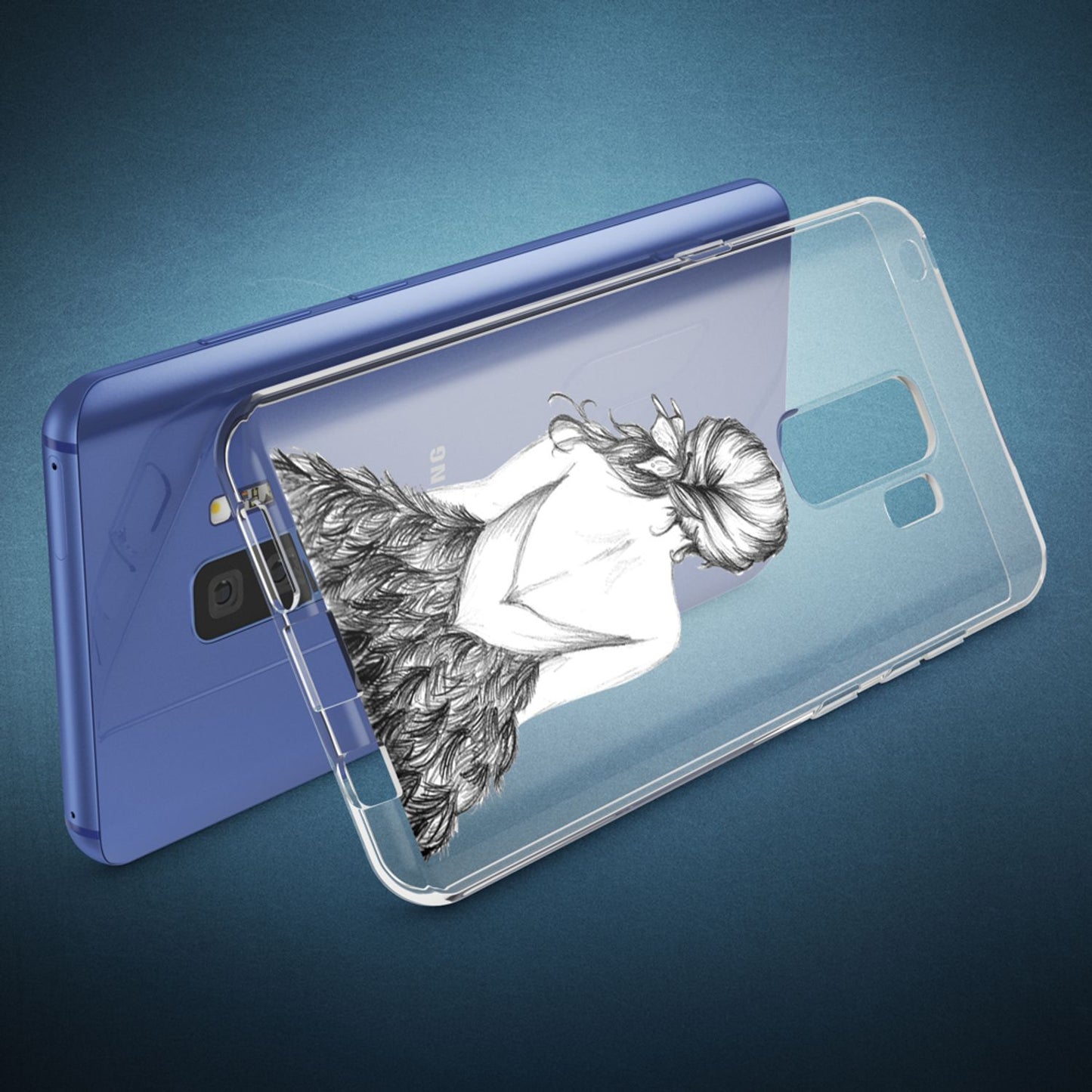 Samsung Galaxy S9 Plus Hülle Handyhülle von NALIA, Slim Silikon Motiv Case Schutzhülle