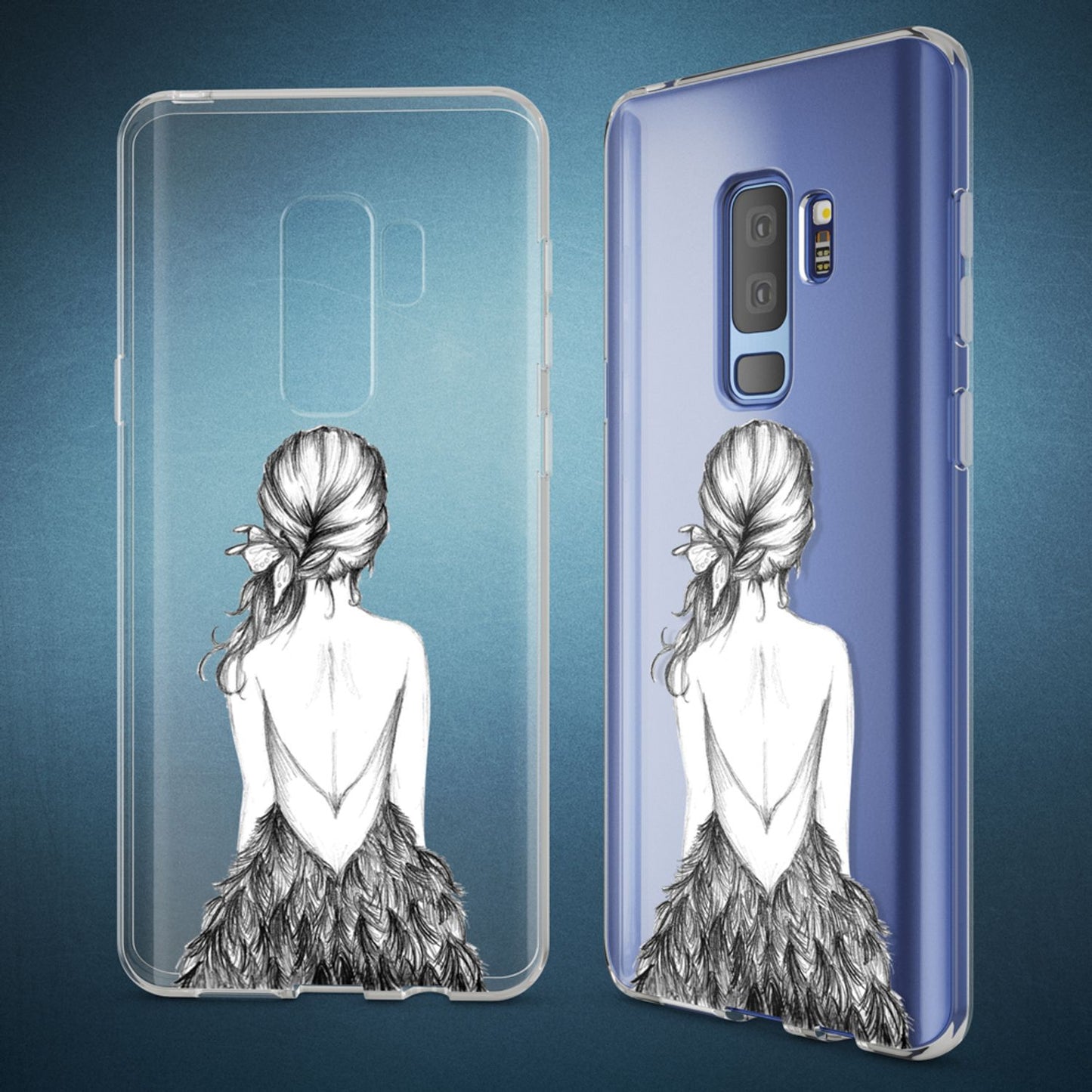 Samsung Galaxy S9 Plus Hülle Handyhülle von NALIA, Slim Silikon Motiv Case Schutzhülle