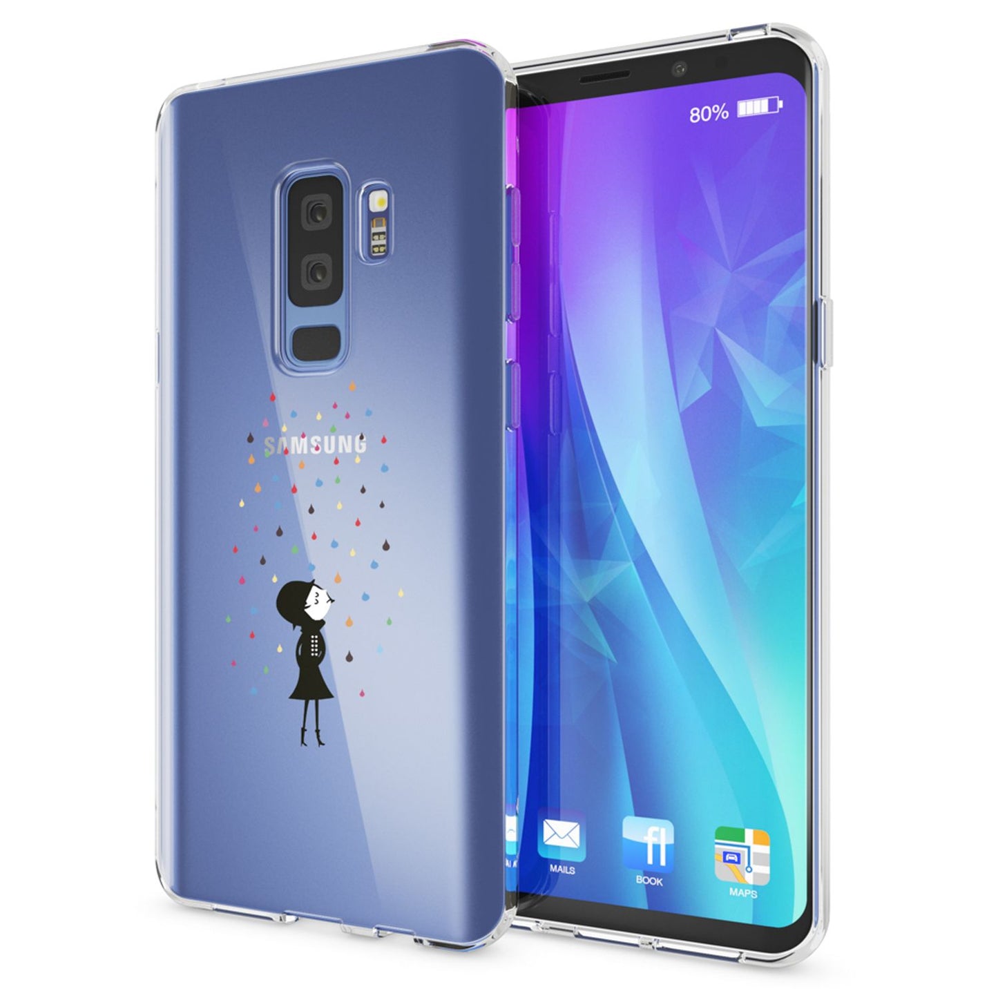 Samsung Galaxy S9 Plus Hülle Handyhülle von NALIA, Slim Silikon Motiv Case Schutzhülle
