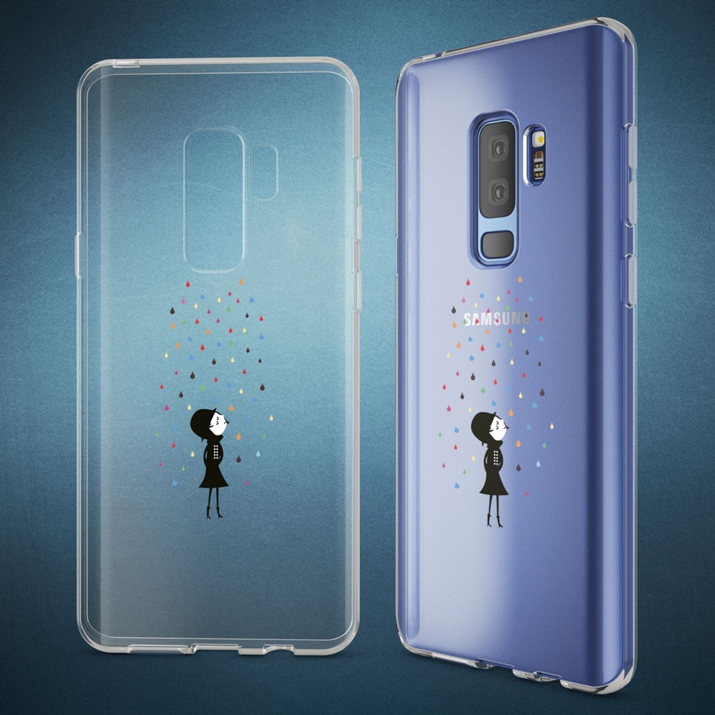 Samsung Galaxy S9 Plus Hülle Handyhülle von NALIA, Slim Silikon Motiv Case Schutzhülle