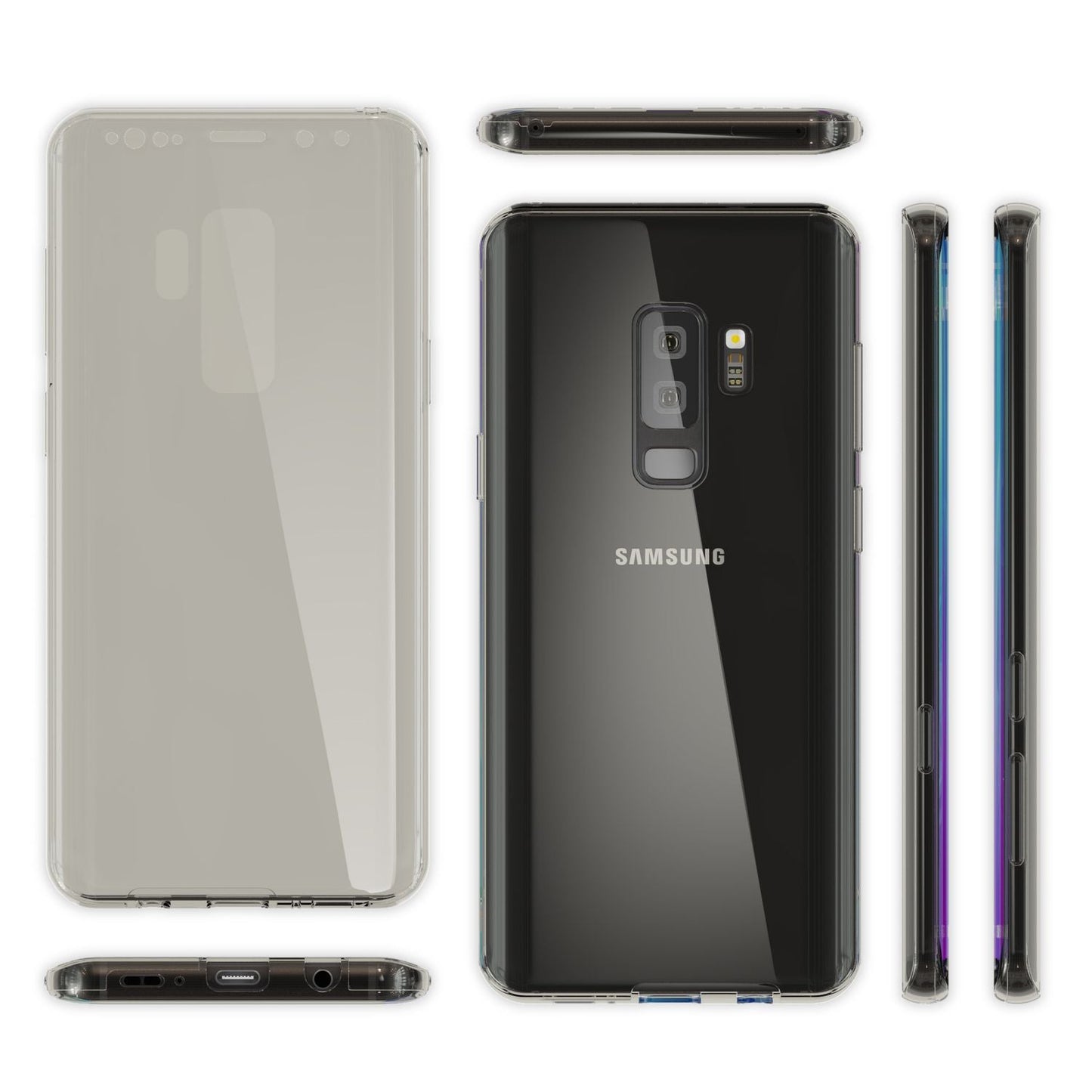 Samsung Galaxy S9 Plus 360 Grad Handy Hülle von NALIA, Full Cover vorne hinten