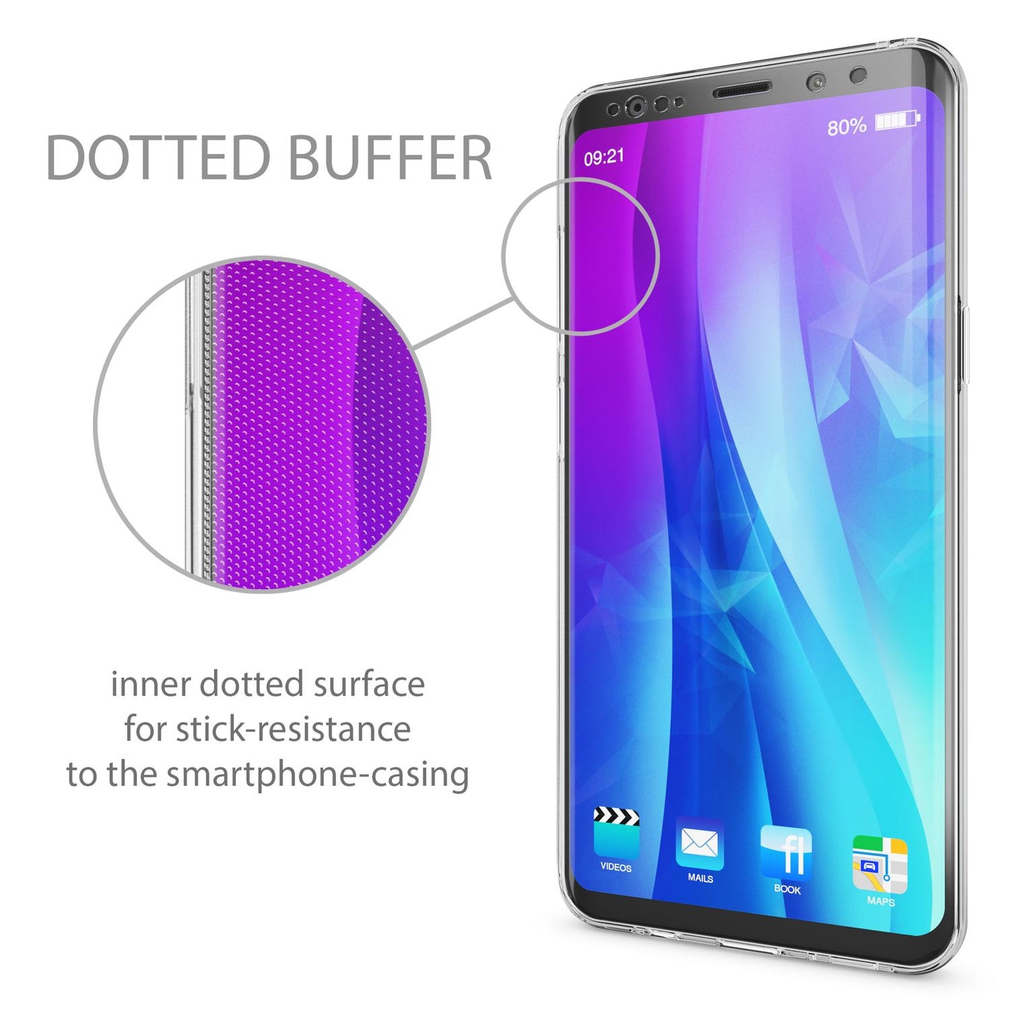 Samsung Galaxy S9 Plus 360 Grad Handy Hülle von NALIA, Full Cover vorne hinten