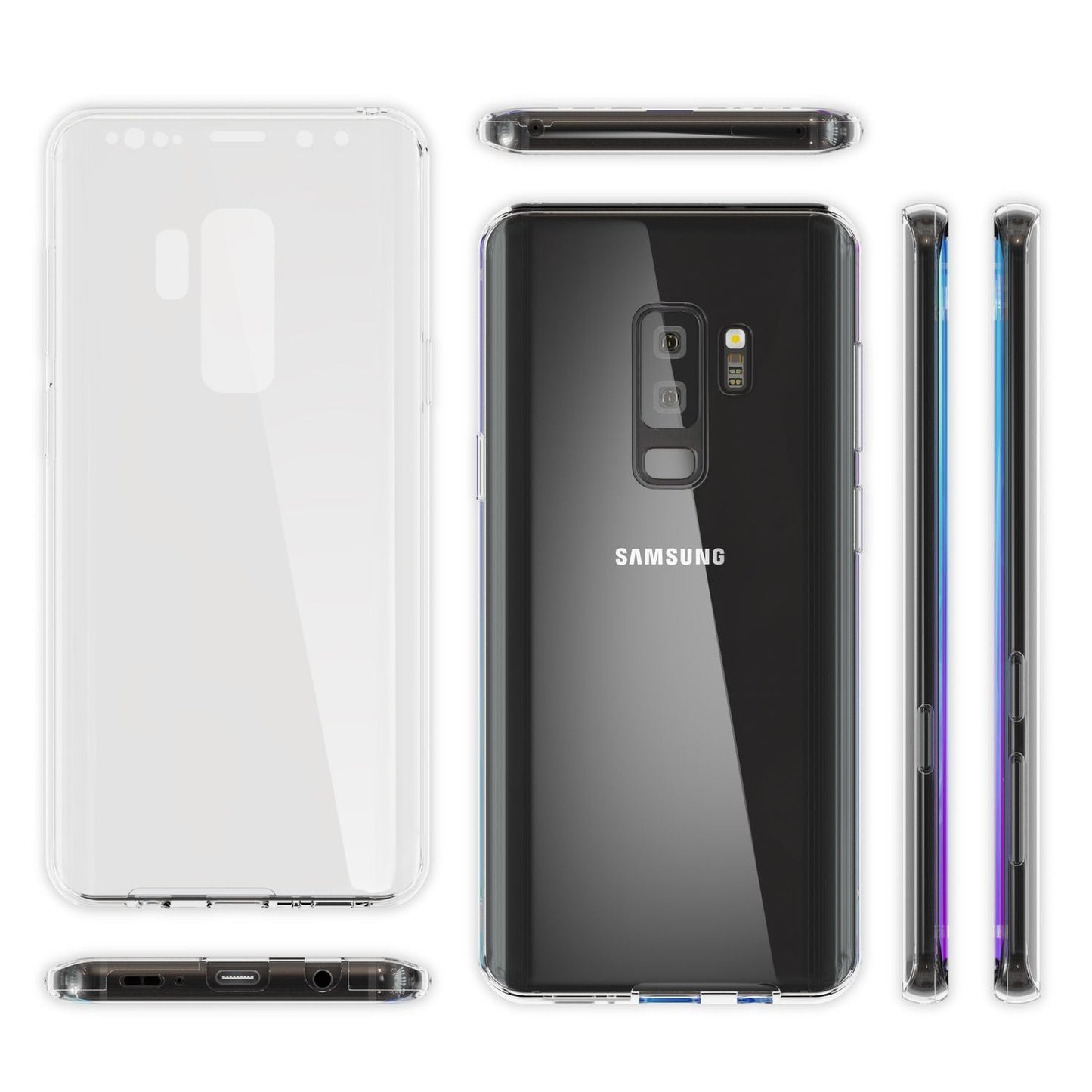 Samsung Galaxy S9 Plus 360 Grad Handy Hülle von NALIA, Full Cover vorne hinten