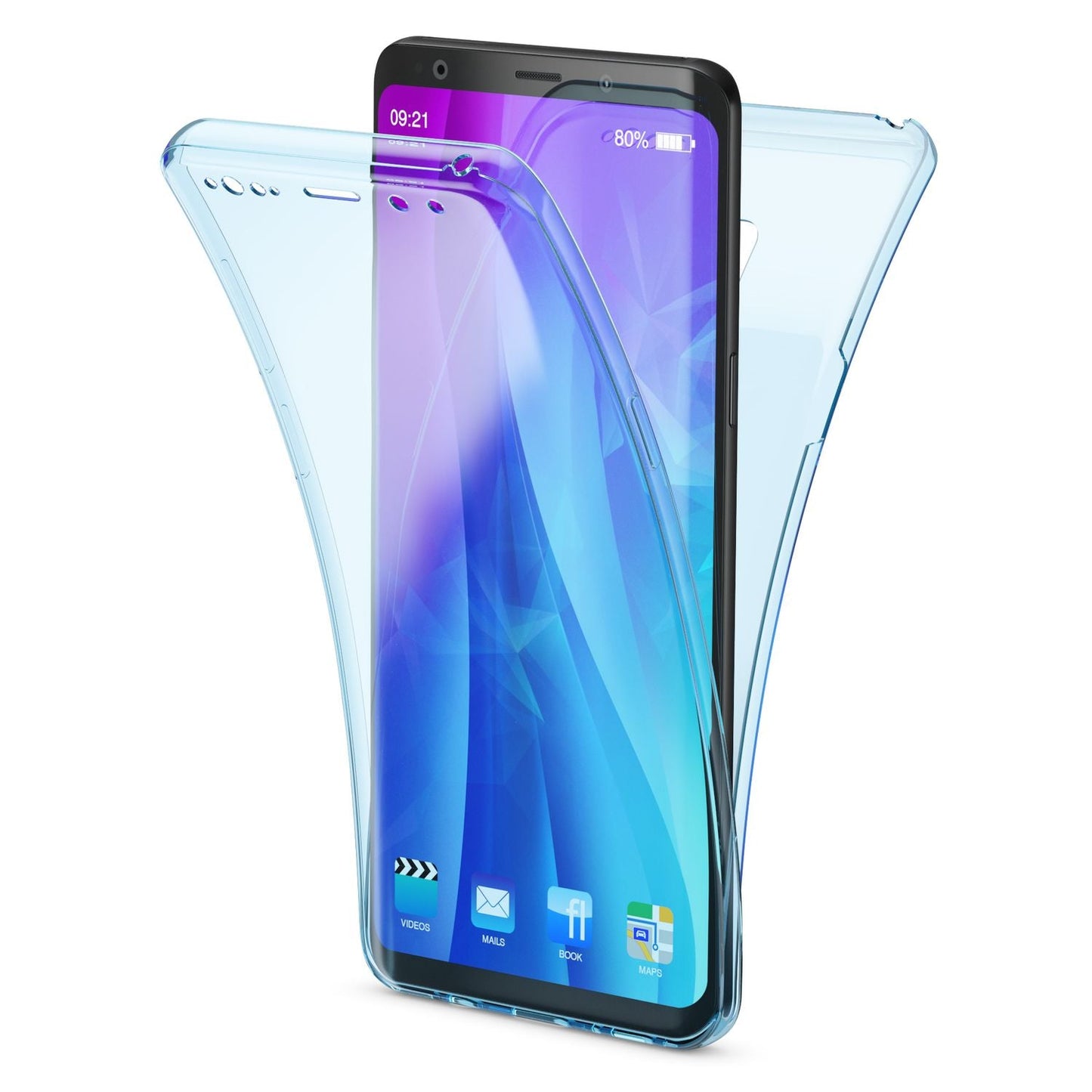 Samsung Galaxy S9 Plus 360 Grad Handy Hülle von NALIA, Full Cover vorne hinten