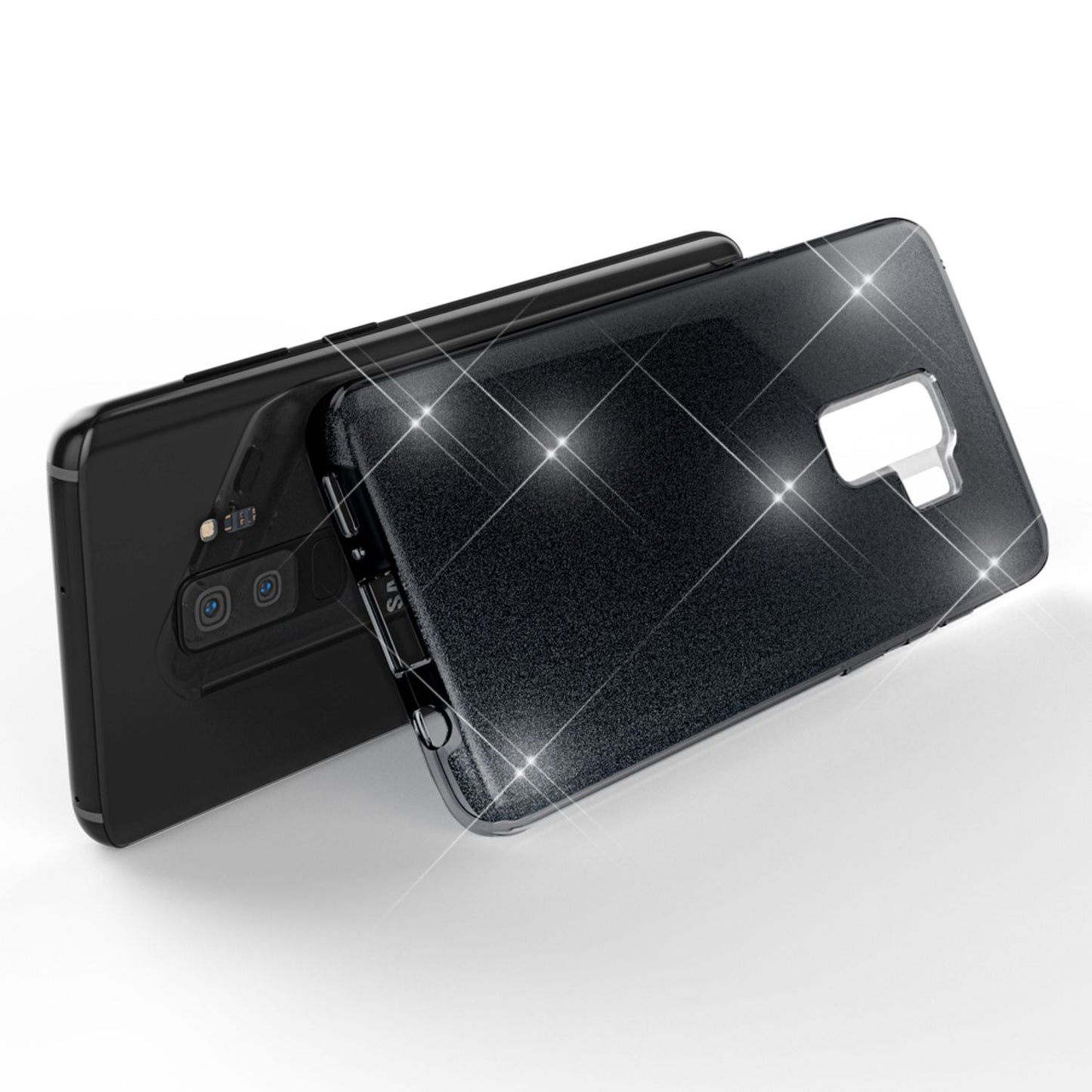 Husă de telefon NALIA pentru Samsung Galaxy S9 Plus, carcasă cu sclipici și bumper