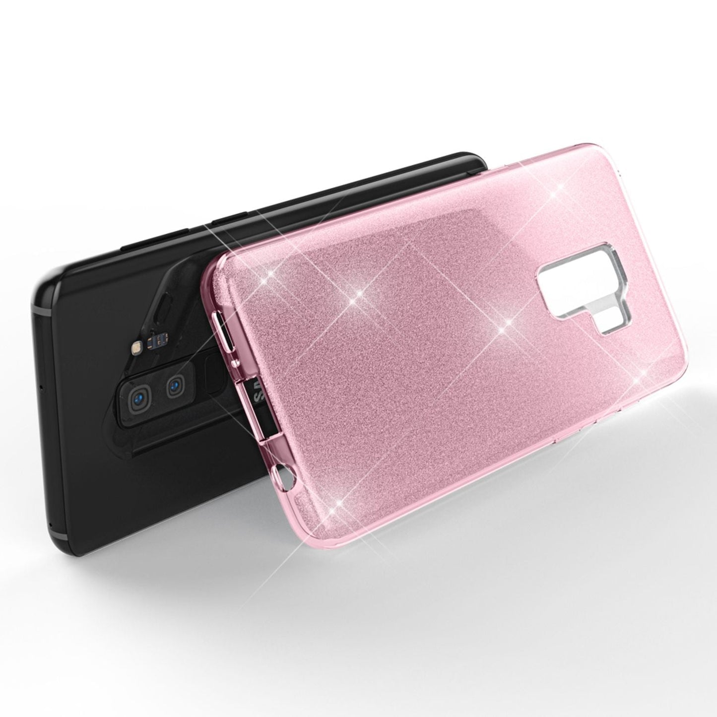 Husă de telefon NALIA pentru Samsung Galaxy S9 Plus, carcasă cu sclipici și bumper