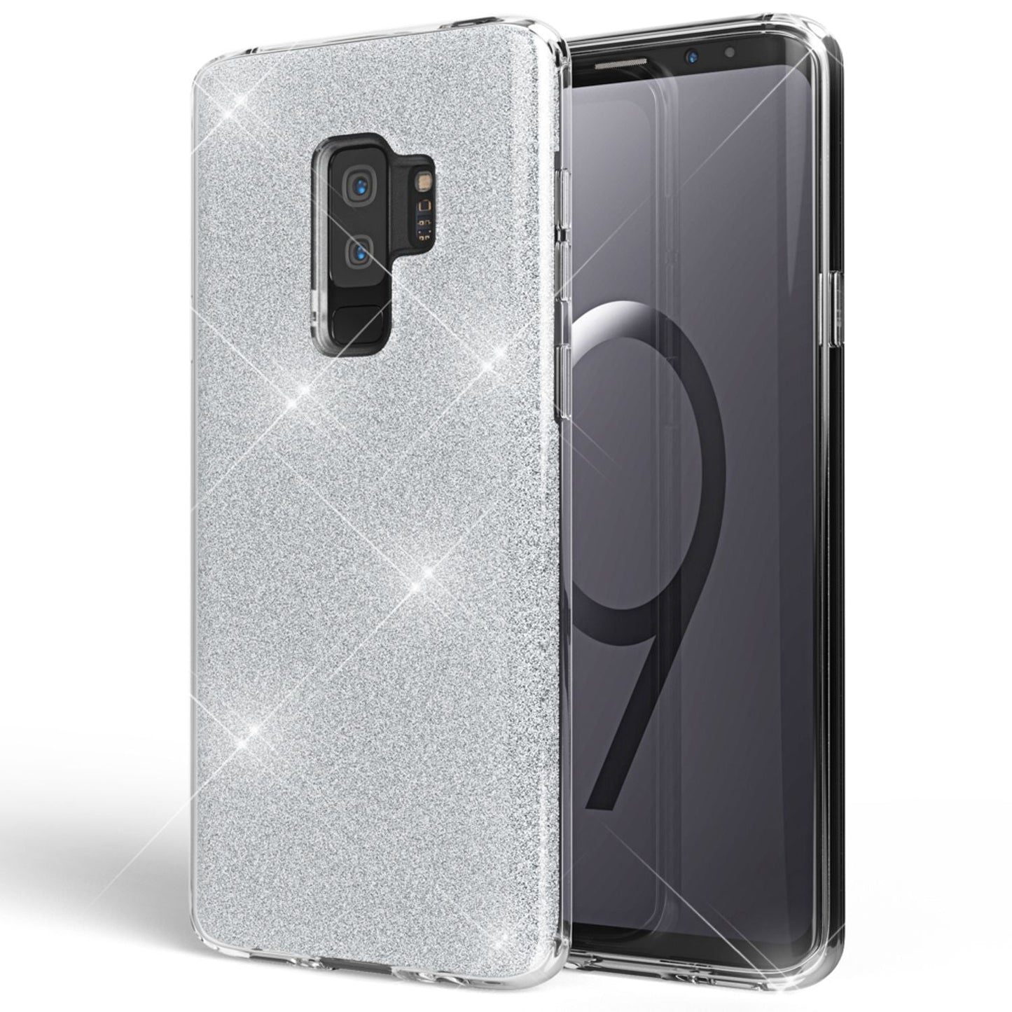 Husă de telefon NALIA pentru Samsung Galaxy S9 Plus, carcasă cu sclipici și bumper