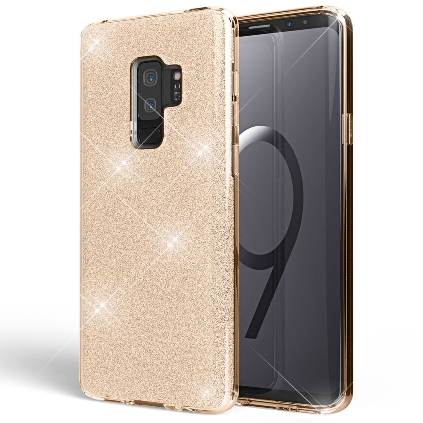 Husă de telefon NALIA pentru Samsung Galaxy S9 Plus, carcasă cu sclipici și bumper