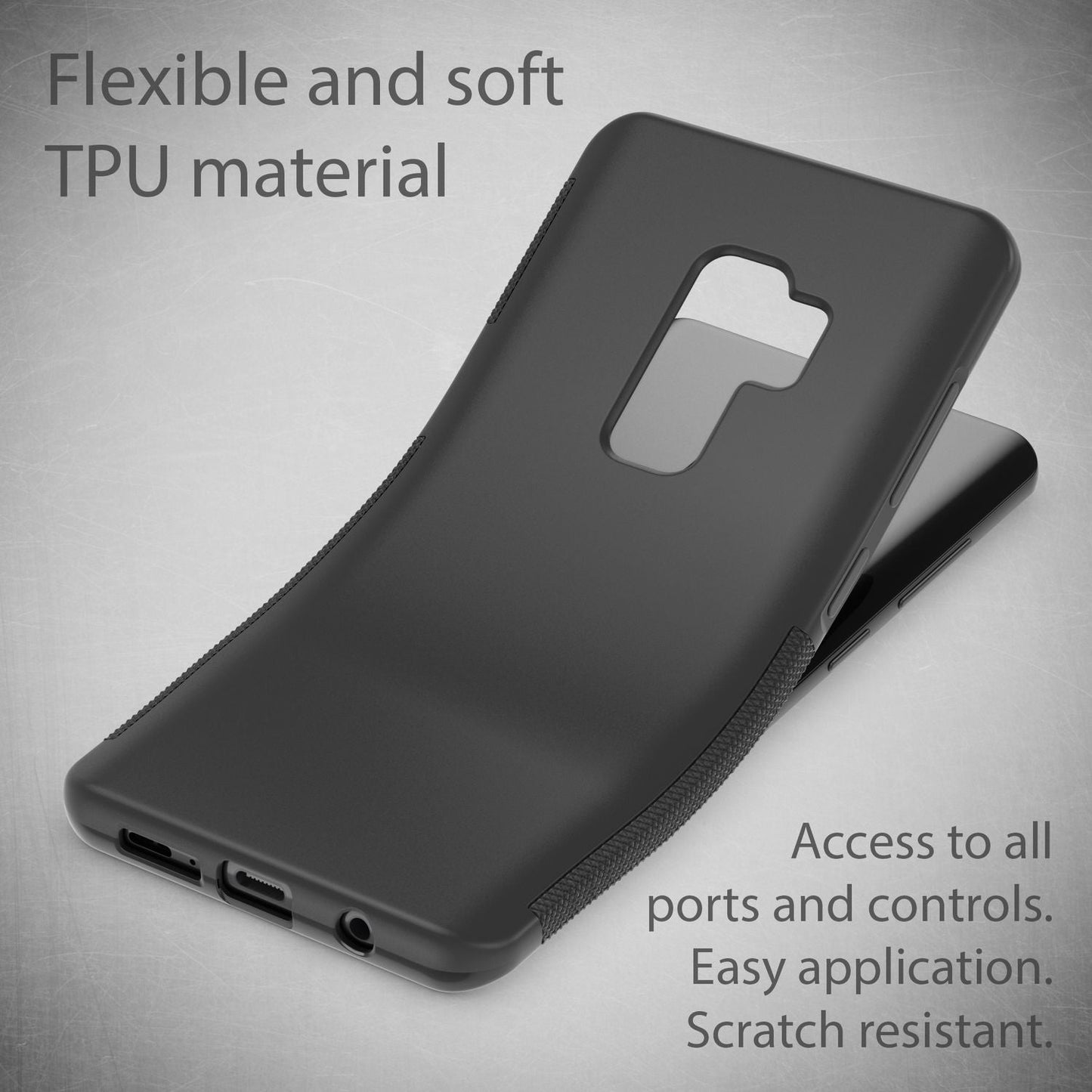 Samsung Galaxy S9 Plus Handy Hülle von NALIA, Silikon Case Cover Bumper Etui