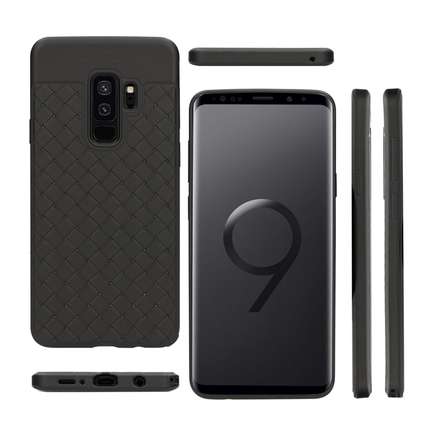 Samsung Galaxy S9 Plus Handy Hülle von NALIA, gewebtes Muster TPU Silikon Case