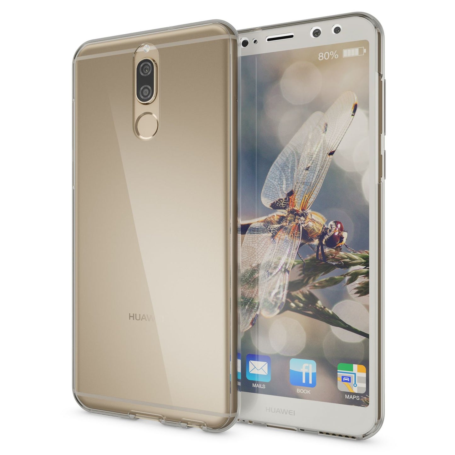 Husă Huawei Mate 10 Lite cu protecție completă la 360 de grade și protector de ecran - silicon subțire și transparent