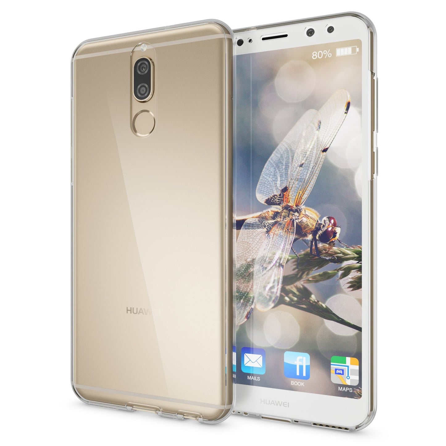 Husă Huawei Mate 10 Lite cu protecție completă la 360 de grade și protector de ecran - silicon subțire și transparent