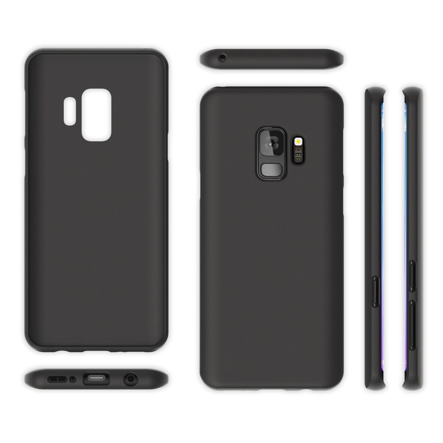 NALIA NeonShock Galaxy S9 Hülle Mit Neonfarben Strahlendem Schutz - Ultra Slim TPU Silikon Neonfarben