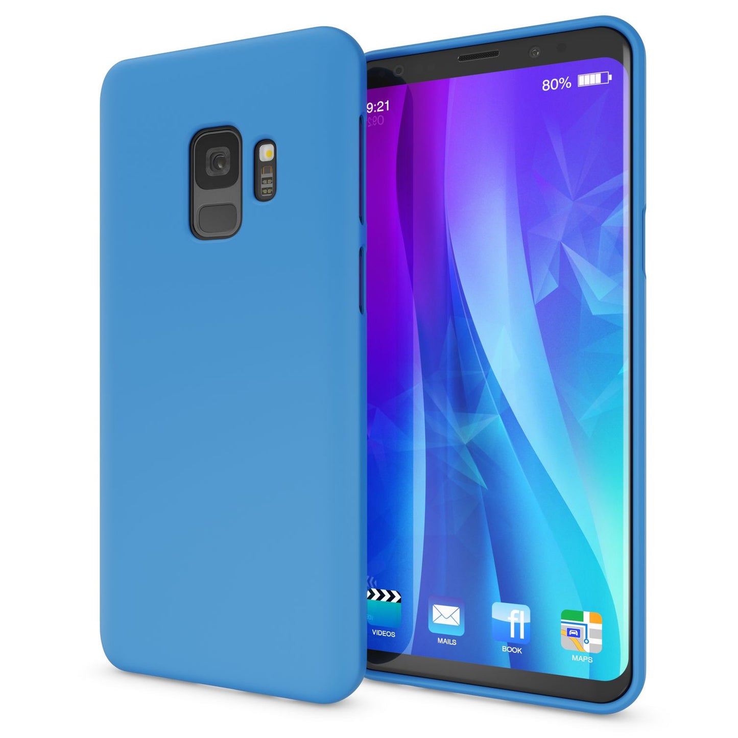 NALIA NeonShock Galaxy S9 Hülle Mit Neonfarben Strahlendem Schutz - Ultra Slim TPU Silikon Neonfarben