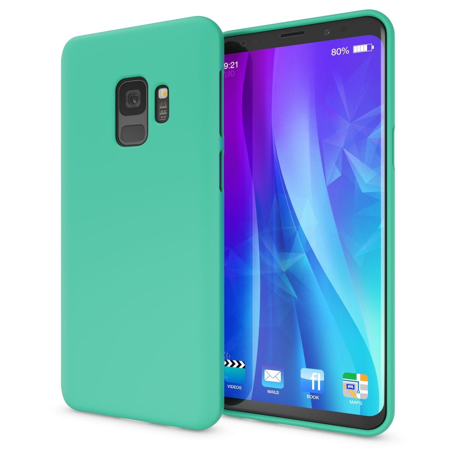 NALIA NeonShock Galaxy S9 Hülle Mit Neonfarben Strahlendem Schutz - Ultra Slim TPU Silikon Neonfarben