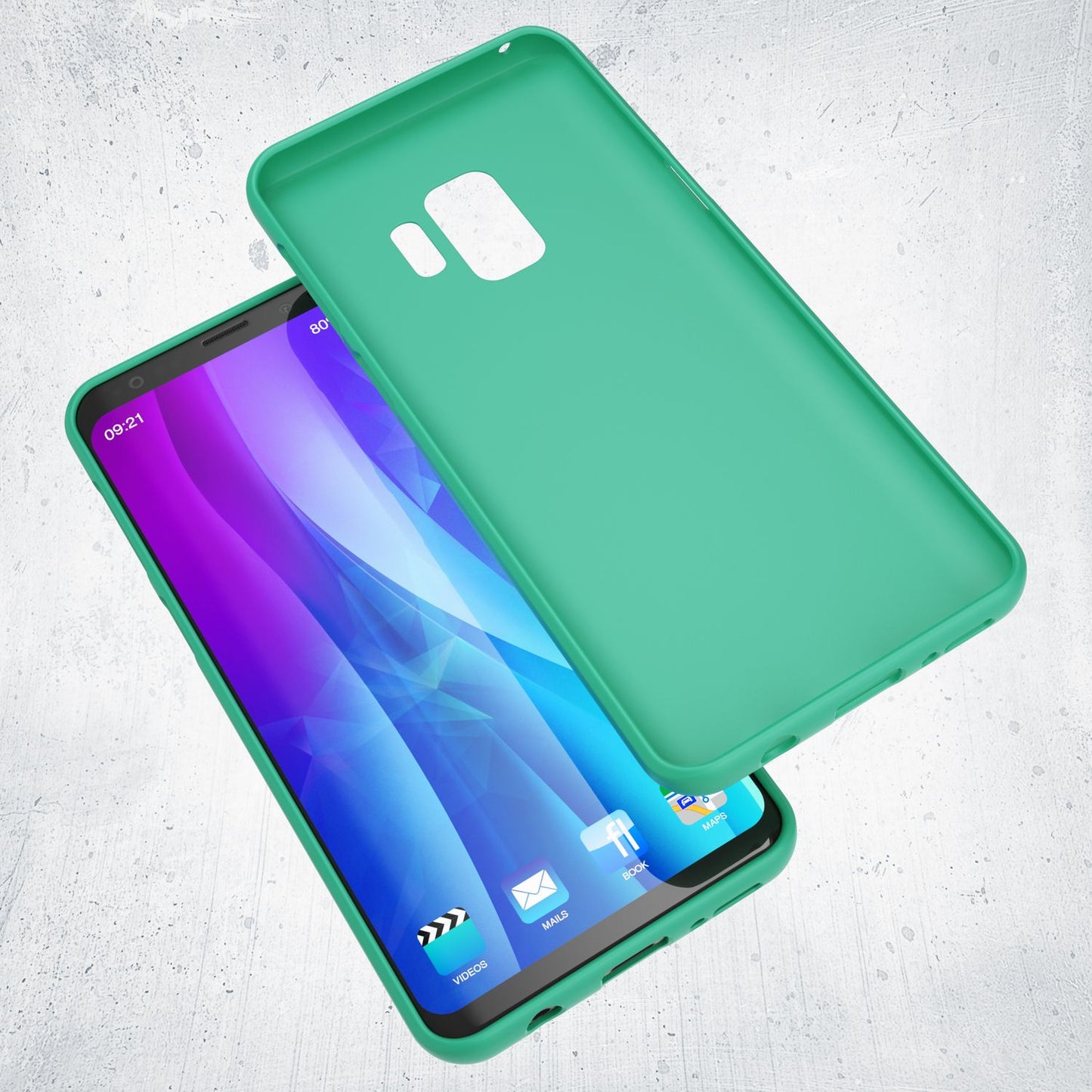 NALIA NeonShock Galaxy S9 Hülle Mit Neonfarben Strahlendem Schutz - Ultra Slim TPU Silikon Neonfarben
