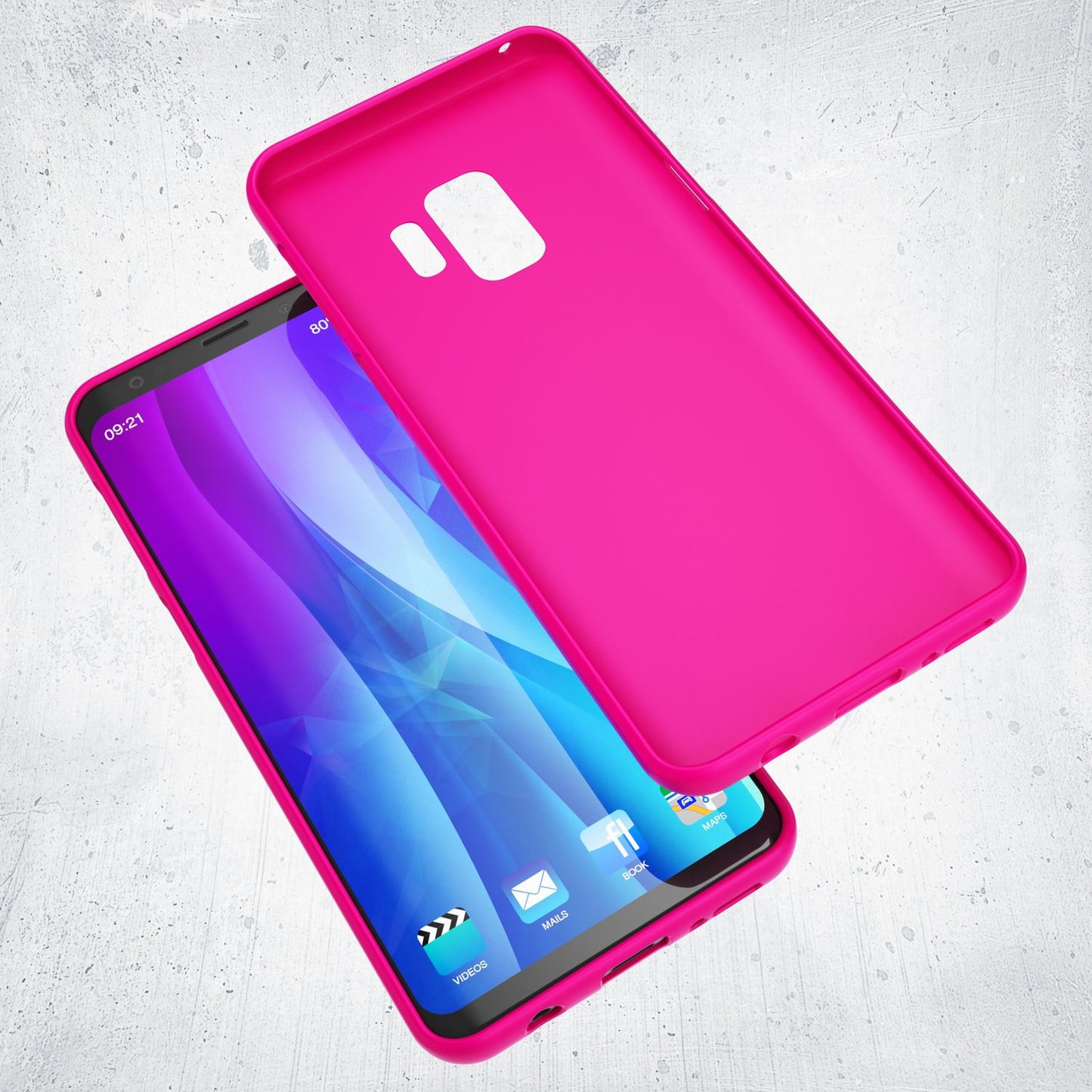 NALIA NeonShock Galaxy S9 Hülle Mit Neonfarben Strahlendem Schutz - Ultra Slim TPU Silikon Neonfarben