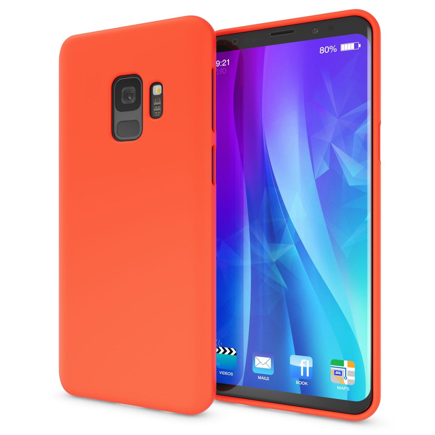 NALIA NeonShock Galaxy S9 Hülle Mit Neonfarben Strahlendem Schutz - Ultra Slim TPU Silikon Neonfarben