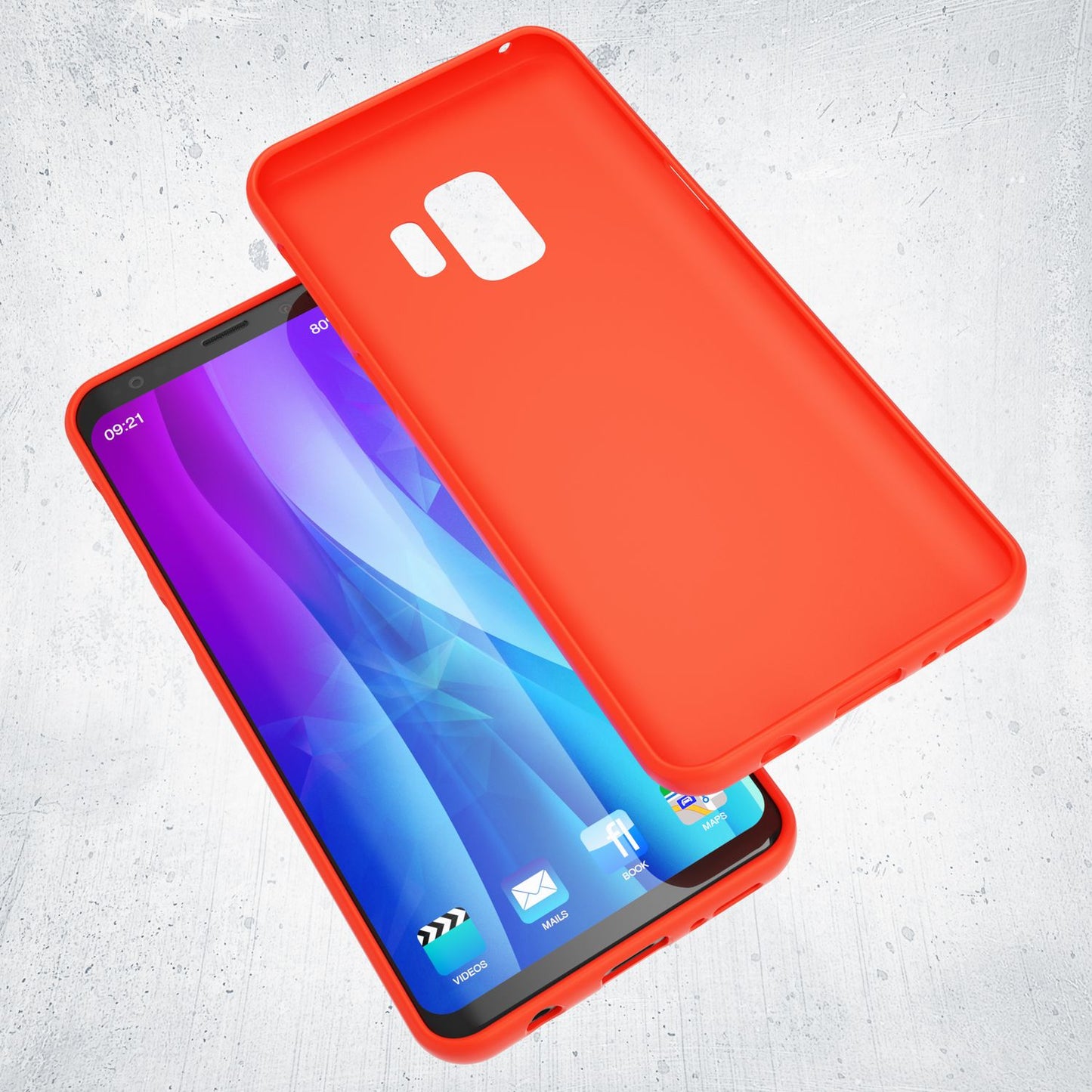 NALIA NeonShock Galaxy S9 Hülle Mit Neonfarben Strahlendem Schutz - Ultra Slim TPU Silikon Neonfarben