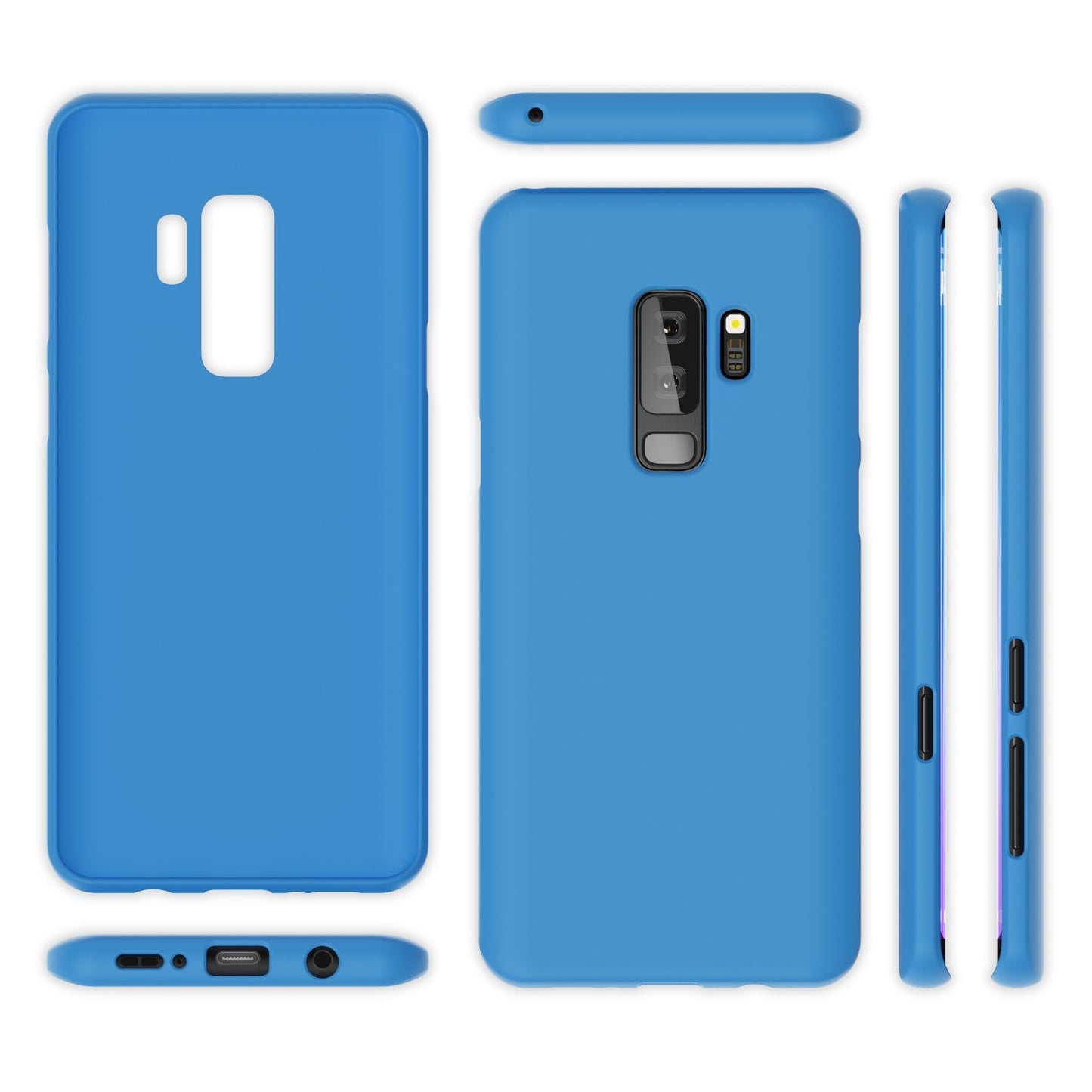Samsung Galaxy S9 Plus Handy Hülle von NALIA, Ultra-Slim TPU Silikon Neon Case