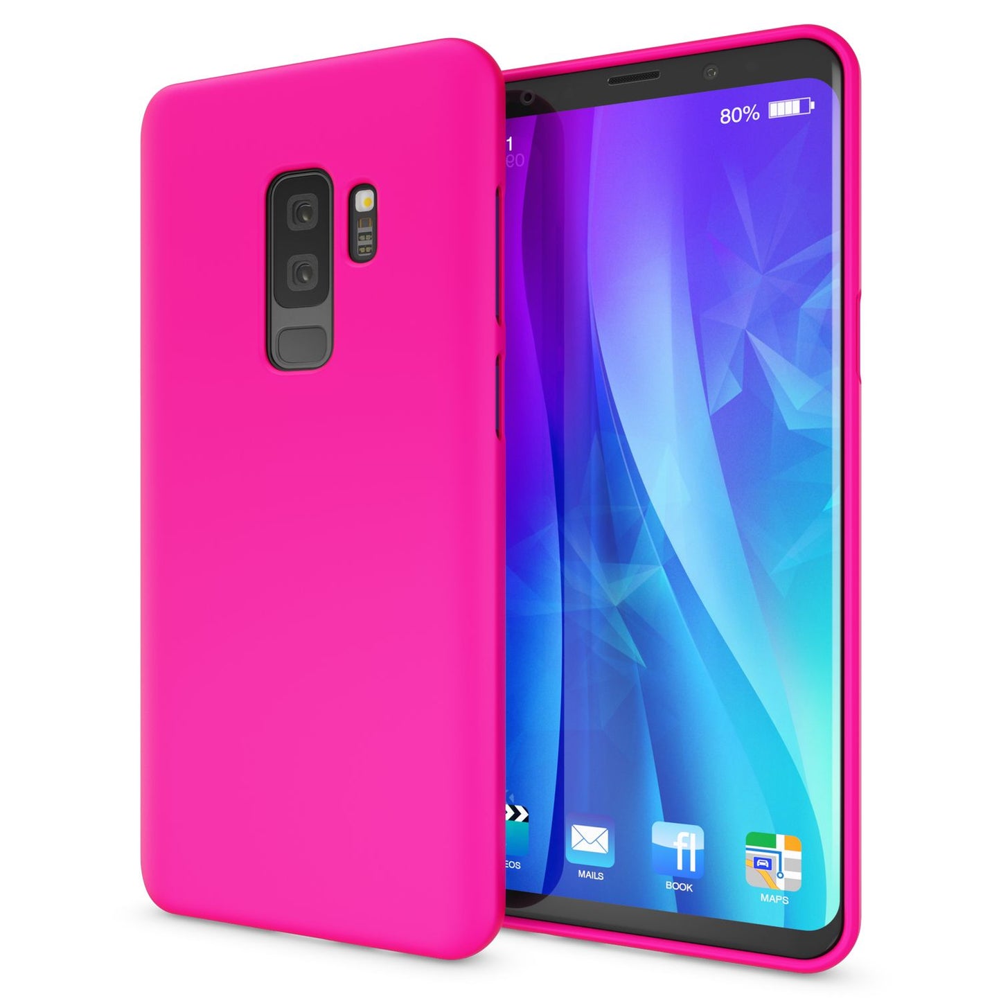 Samsung Galaxy S9 Plus Handy Hülle von NALIA, Ultra-Slim TPU Silikon Neon Case