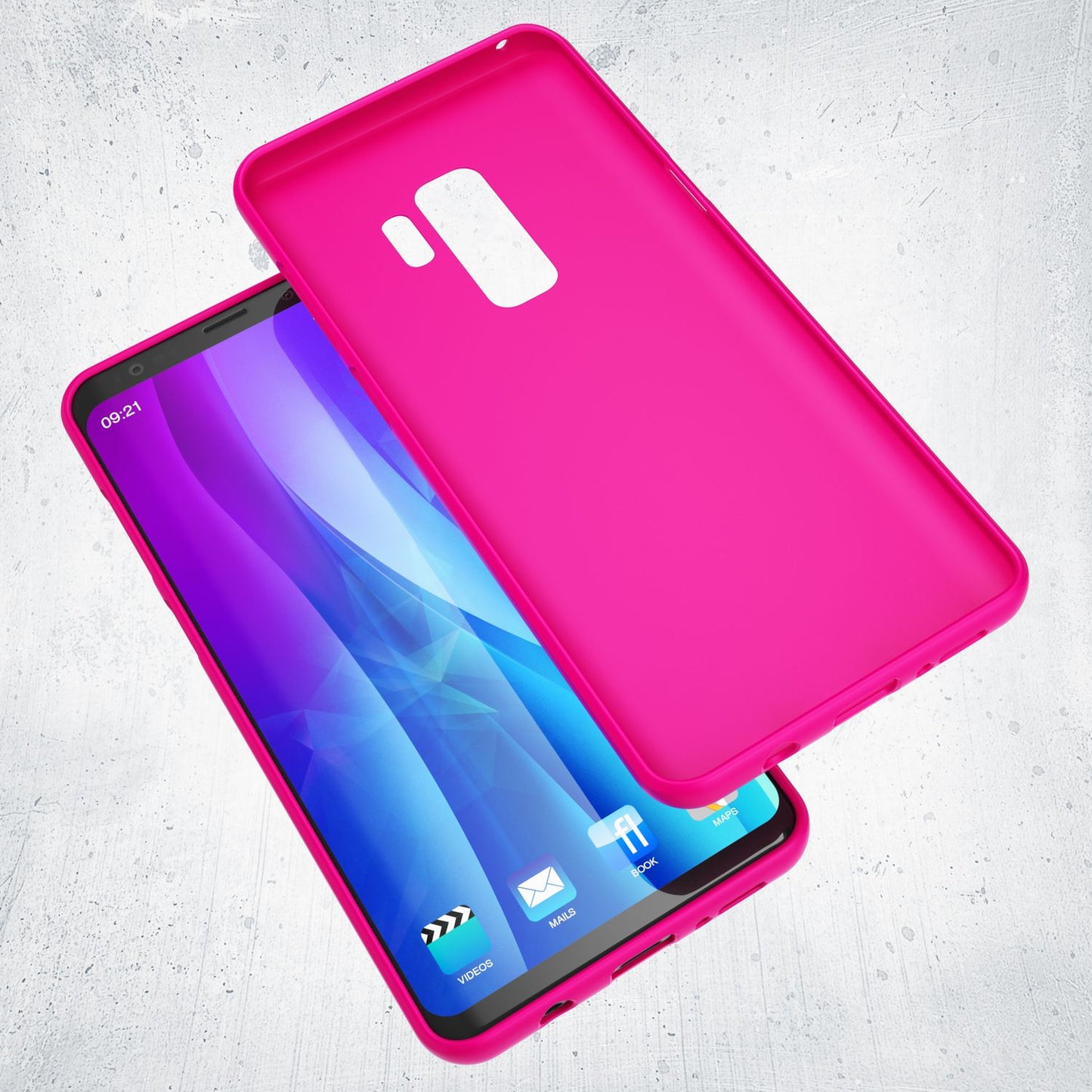 Samsung Galaxy S9 Plus Handy Hülle von NALIA, Ultra-Slim TPU Silikon Neon Case