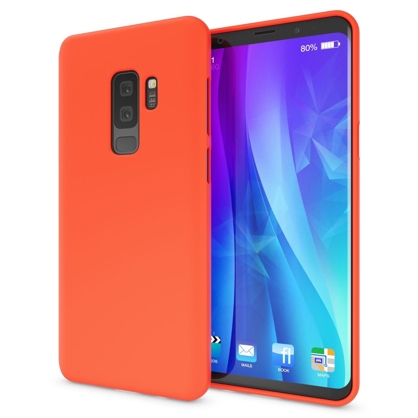 Samsung Galaxy S9 Plus Handy Hülle von NALIA, Ultra-Slim TPU Silikon Neon Case