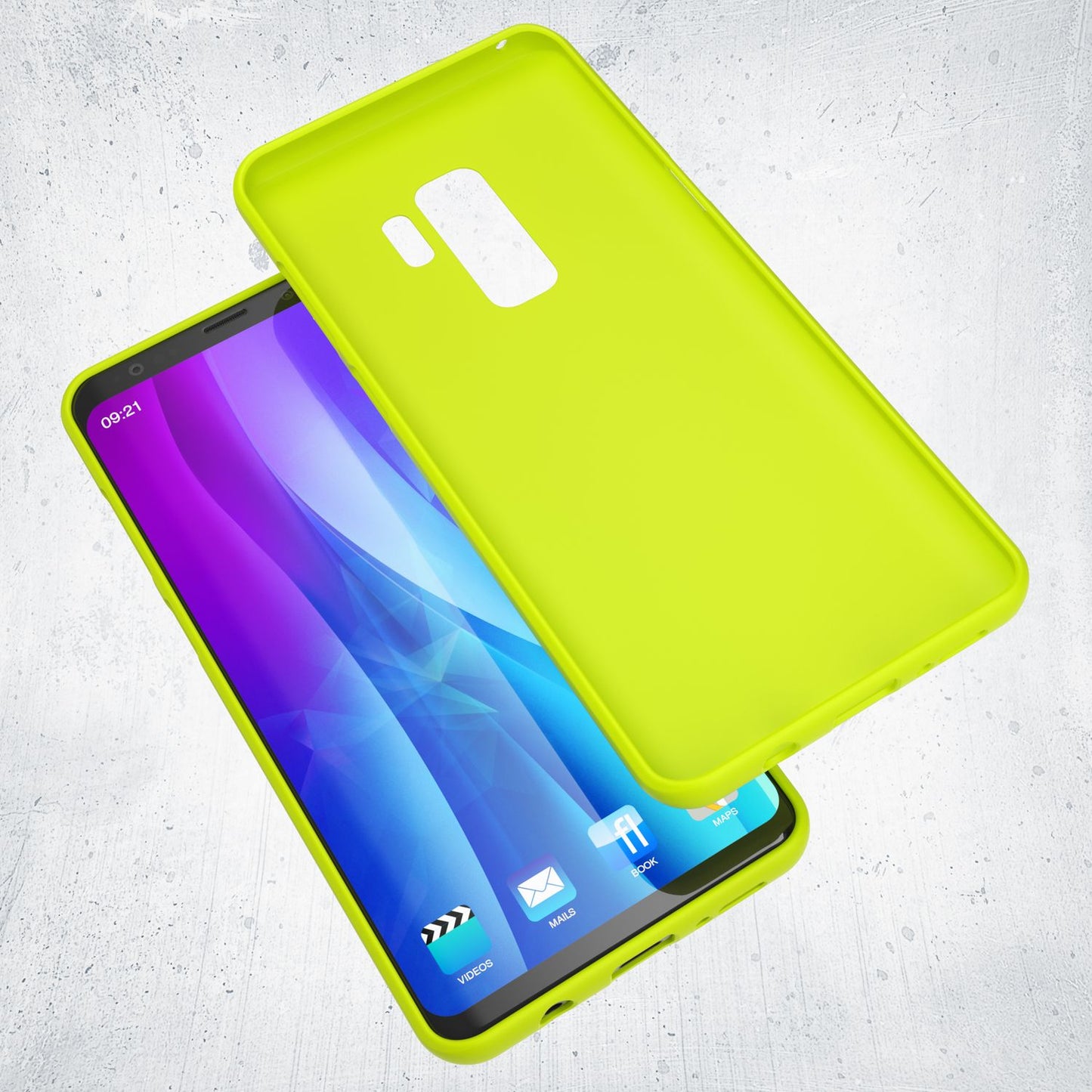 Samsung Galaxy S9 Plus Handy Hülle von NALIA, Ultra-Slim TPU Silikon Neon Case