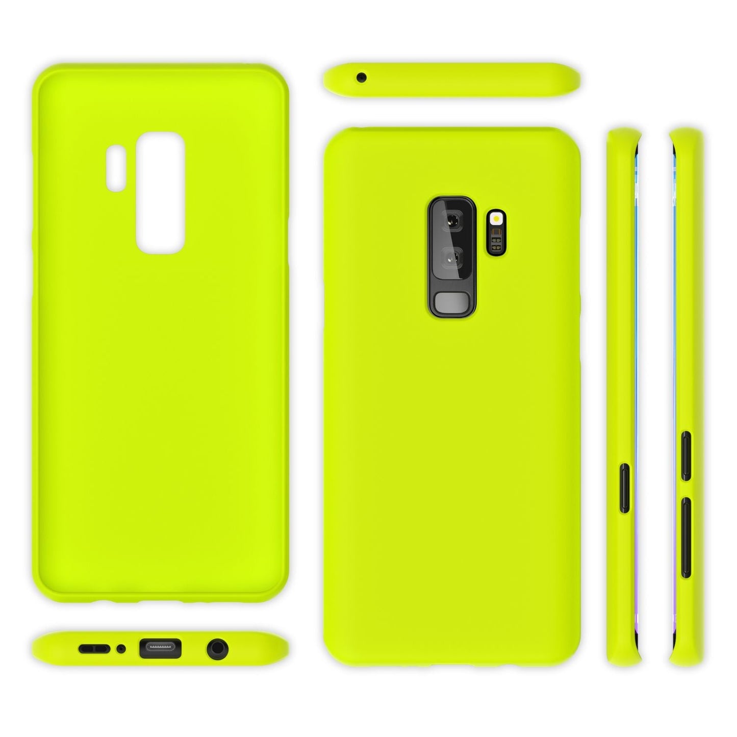 Samsung Galaxy S9 Plus Handy Hülle von NALIA, Ultra-Slim TPU Silikon Neon Case