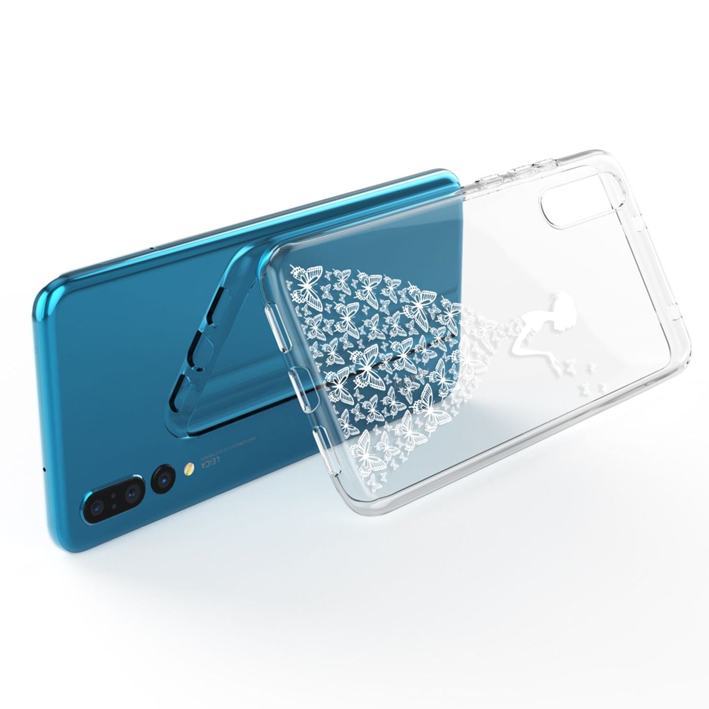 Husă din silicon pentru Huawei P20 Pro cu design, transparentă - subțire, transparentă, potrivire perfectă