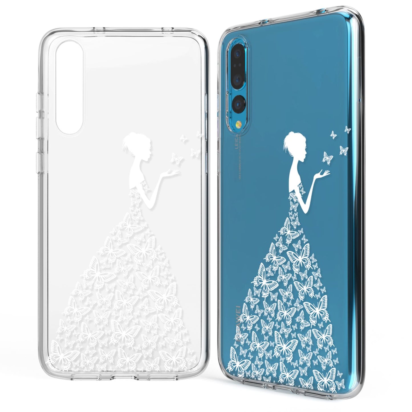 Husă din silicon pentru Huawei P20 Pro cu design, transparentă - subțire, transparentă, potrivire perfectă