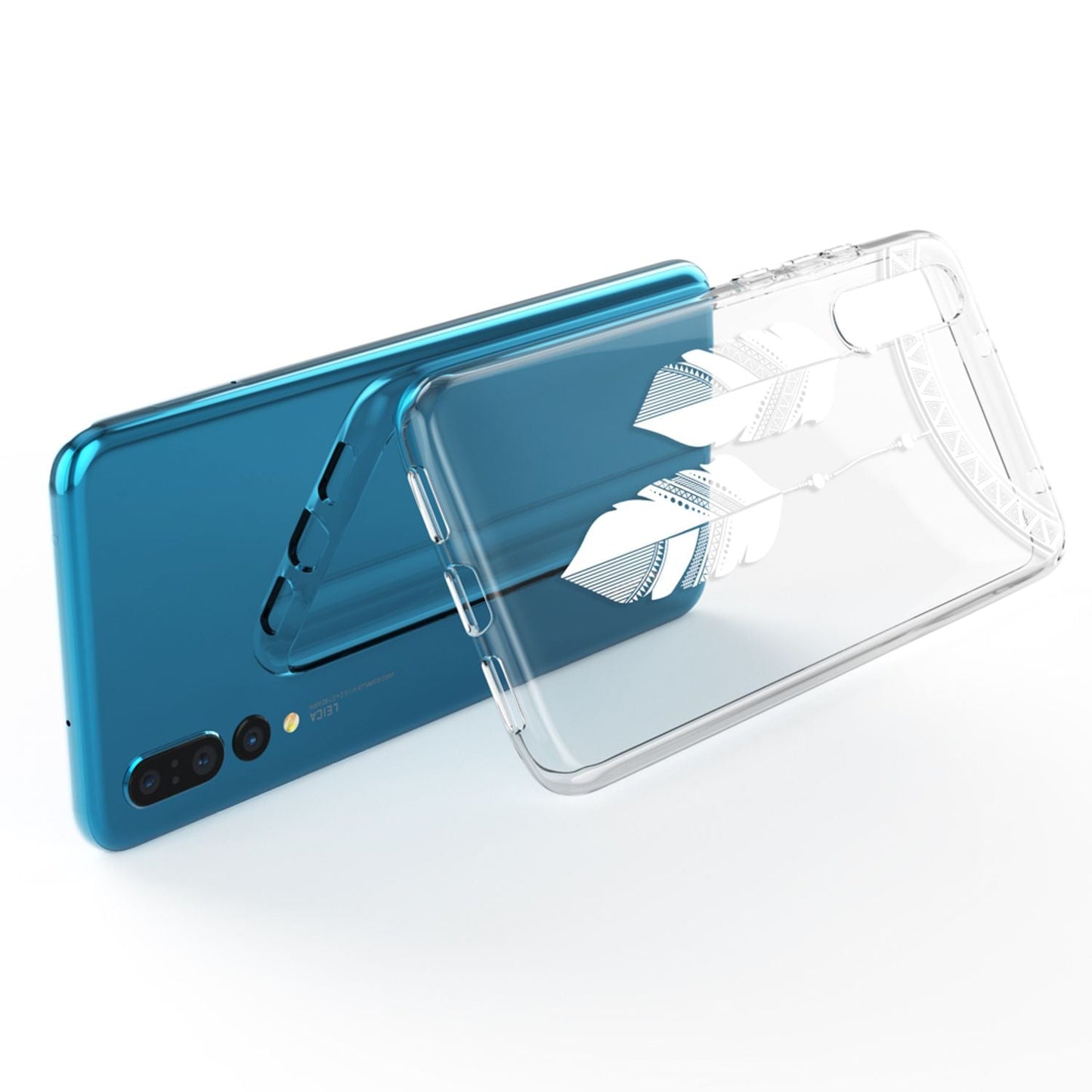 Husă din silicon pentru Huawei P20 Pro cu design, transparentă - subțire, transparentă, potrivire perfectă